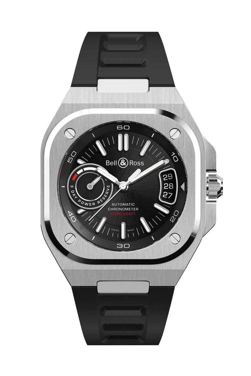 Bell & Ross BR-X5 Black rubber rannekello BRX5R-BL-ST/SRB tuotekuva
