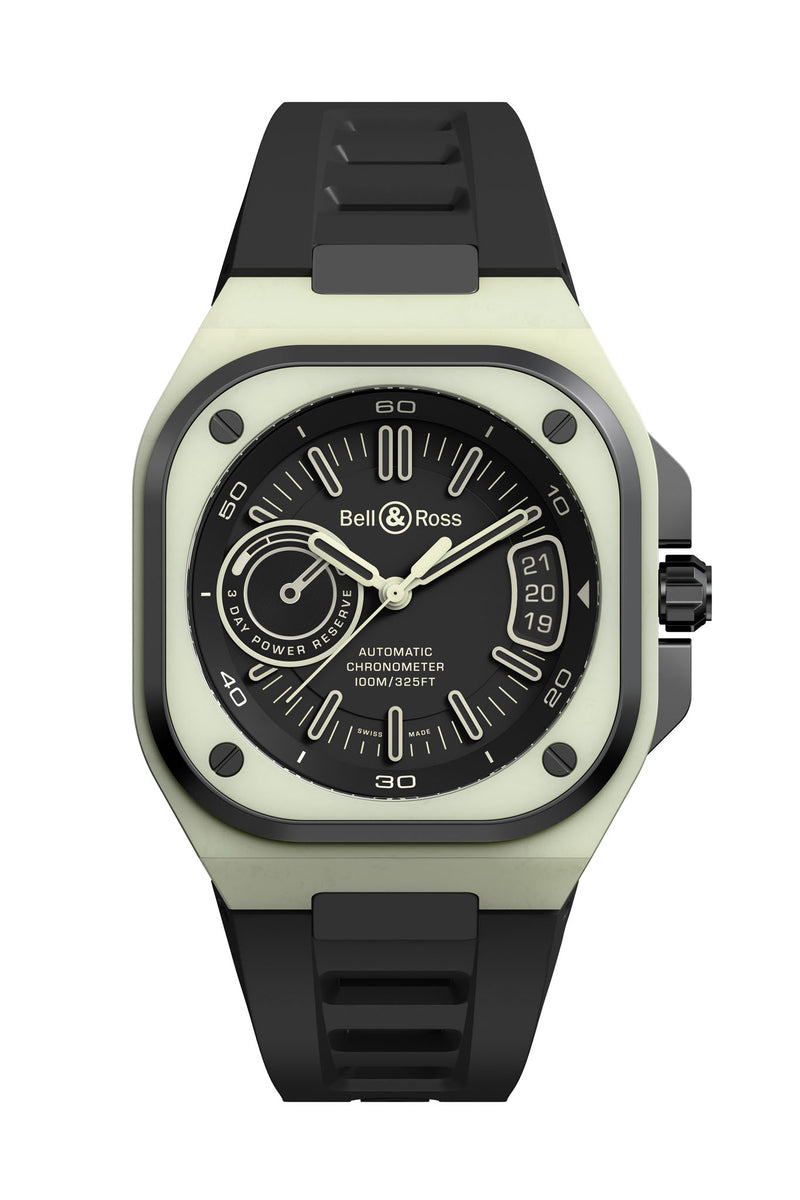 Bell & Ross BR-X5 Green Lum Limited Edition rannekello BRX5R-LUM-TC-SRB tuotekuva