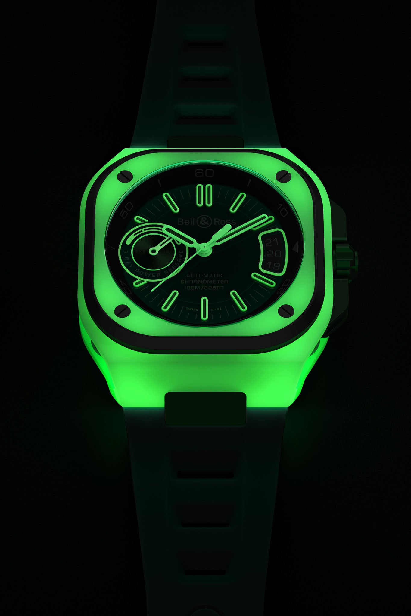 Bell & Ross BR-X5 Green Lum Limited Edition rannekello
