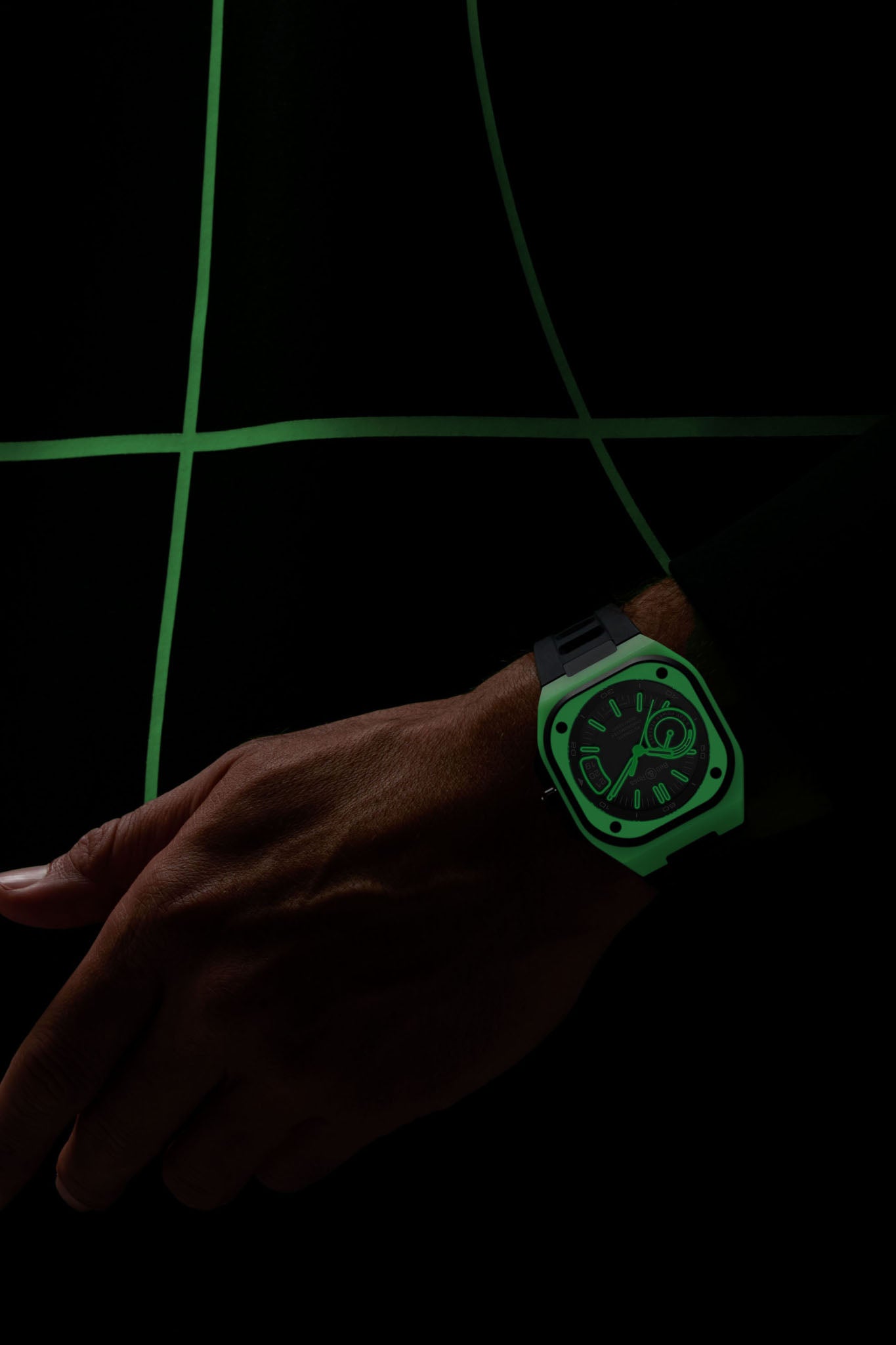 Bell & Ross BR-X5 Green Lum Limited Edition rannekello