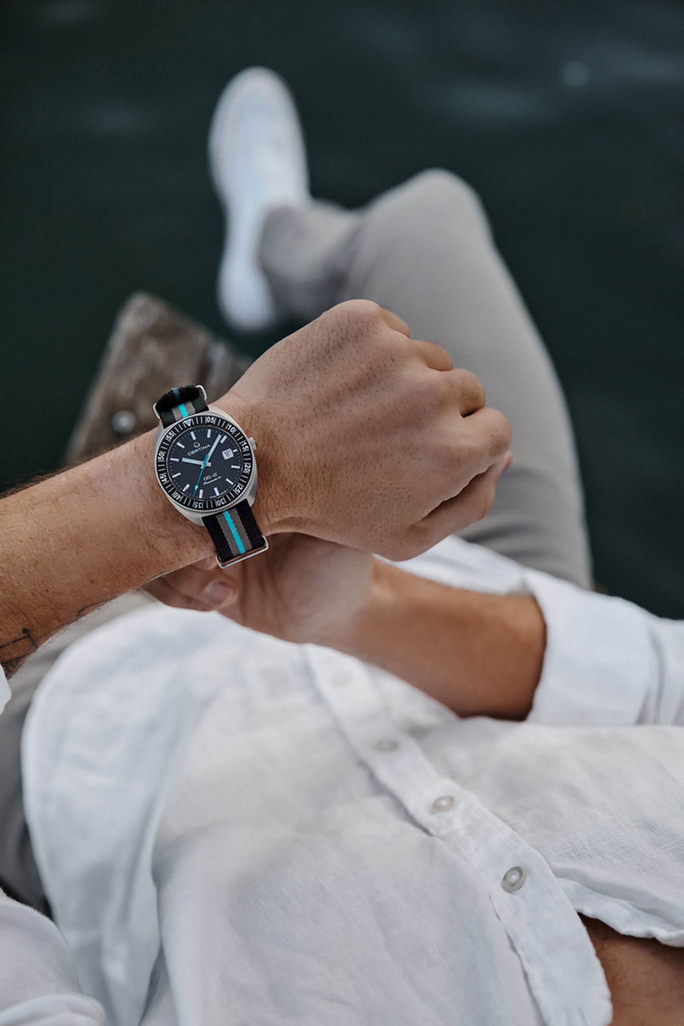 Certina DS-2 Turning Bezel Titanium miesten rannekello Default Title