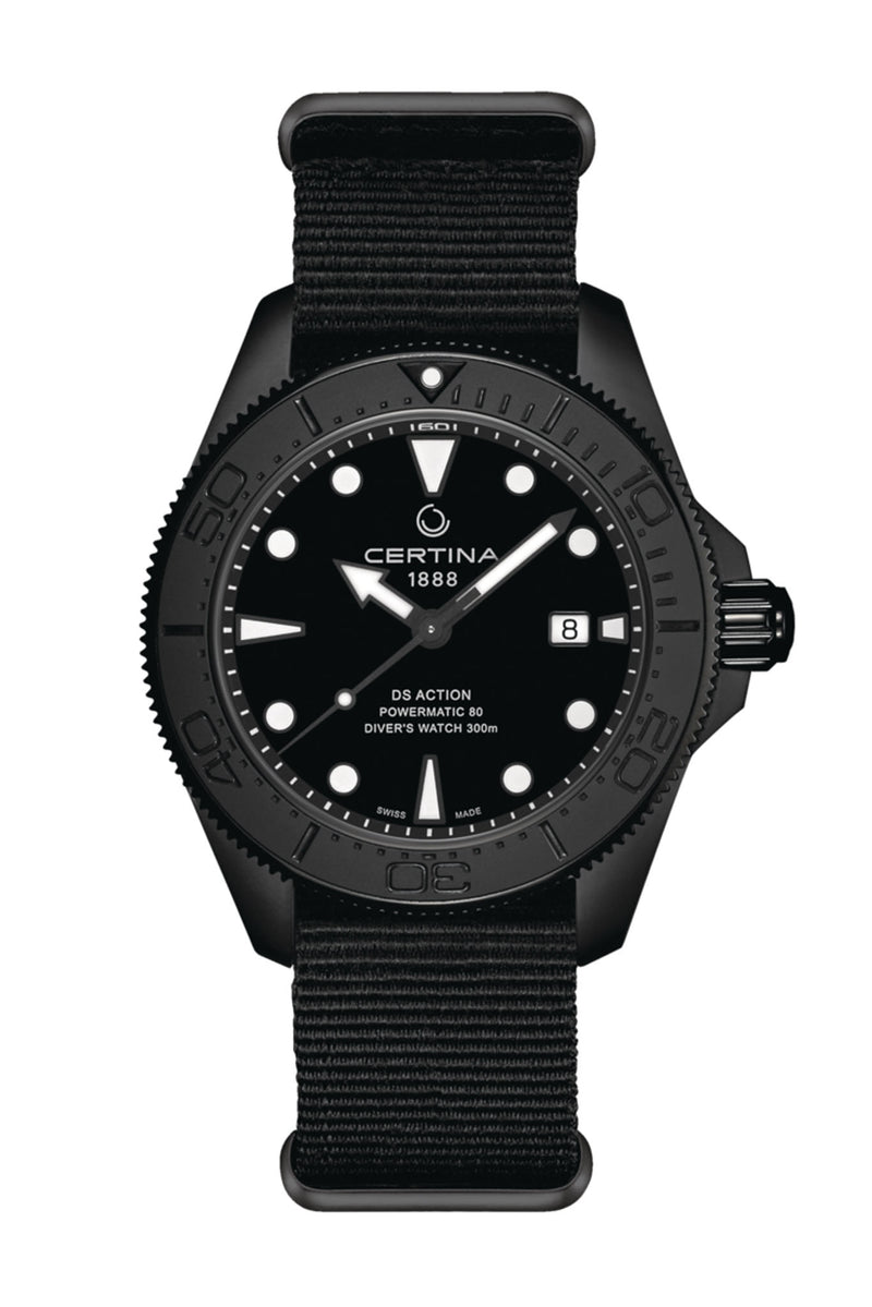 Certina DS Action Diver Black rannekello C032.607.38.051.00 tuotekuva