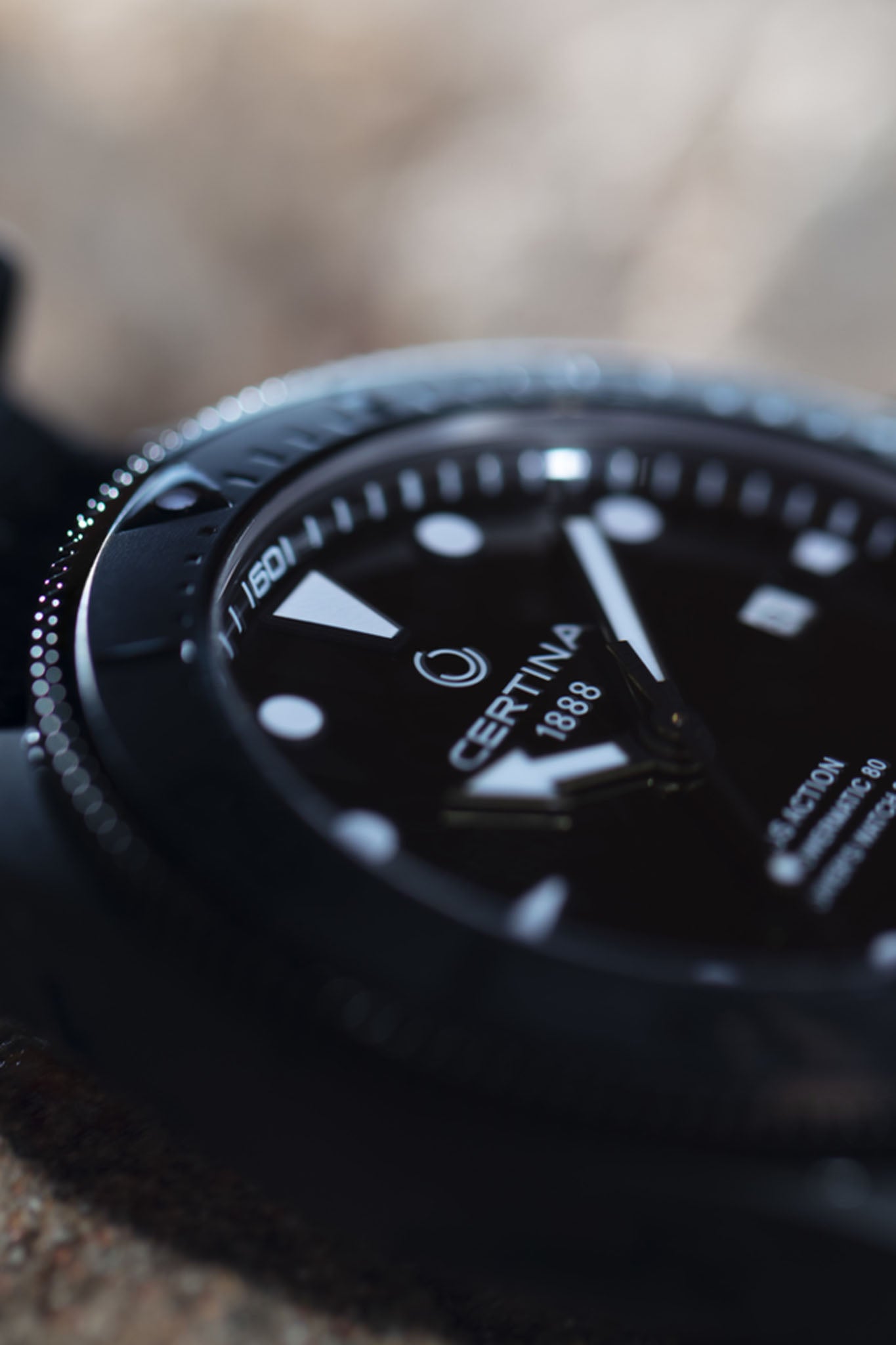 Certina DS Action Diver Black rannekello