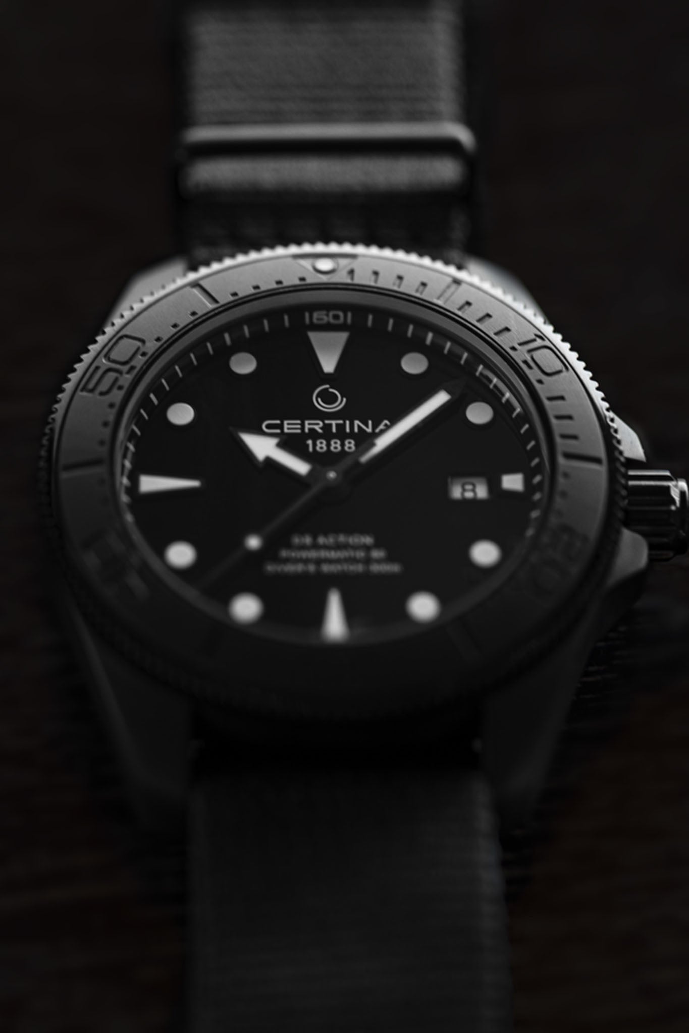 Certina DS Action Diver Black rannekello