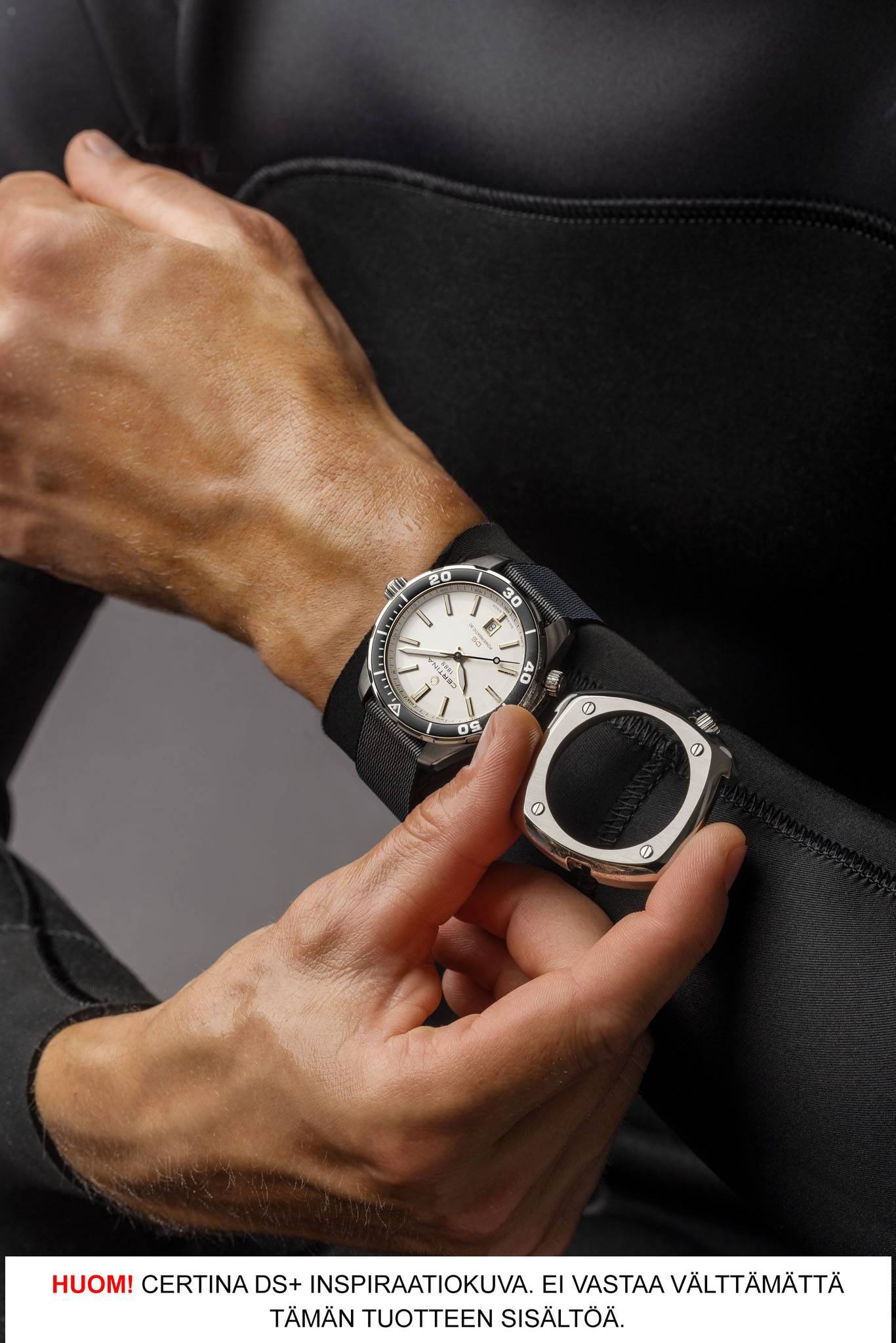 Certina DS+ Watchhead, Steel, sininen kellotaulu Default Title