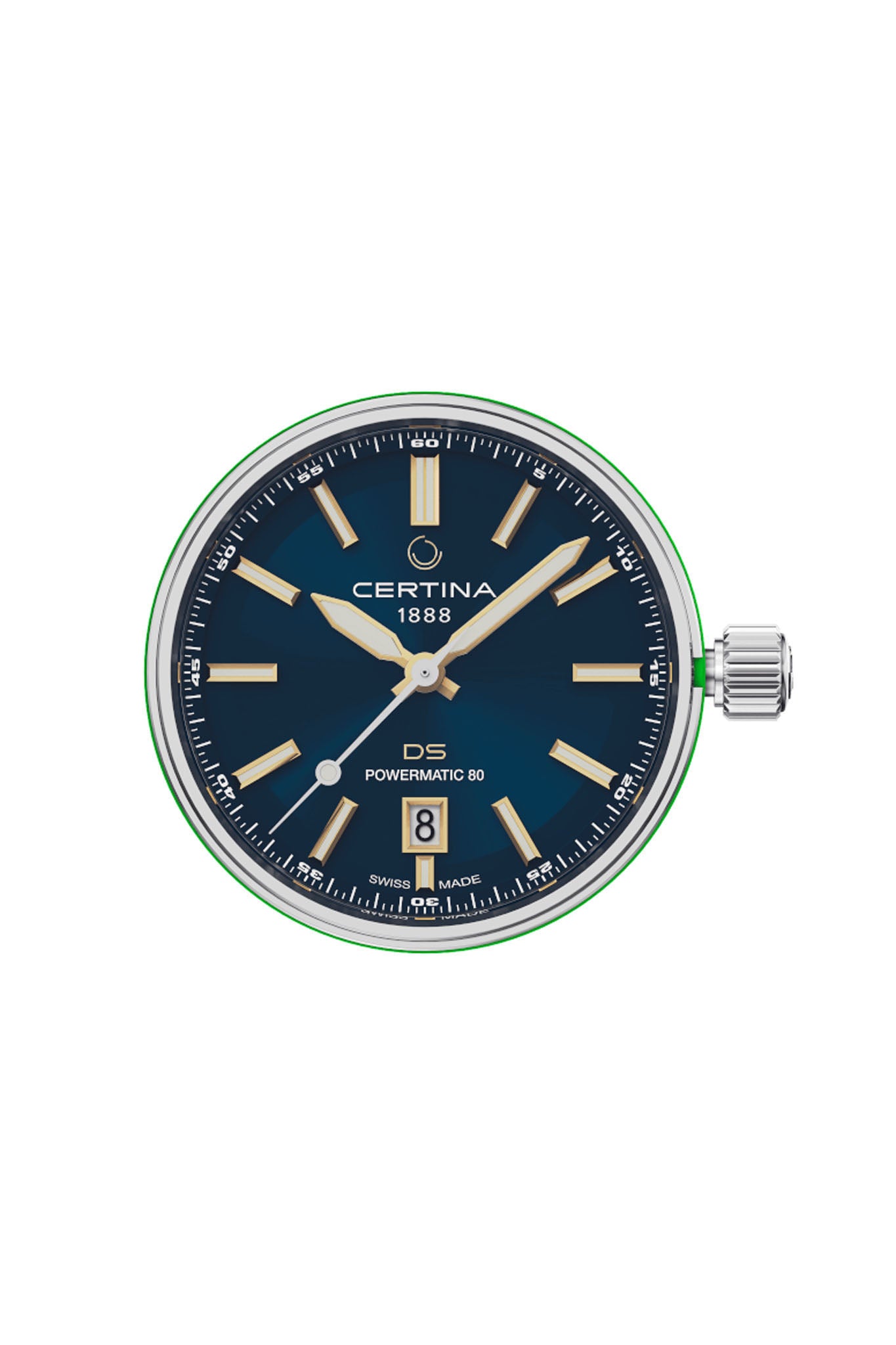 Certina DS+ Watchhead, Steel, hopeinen kellotaulu Default Title