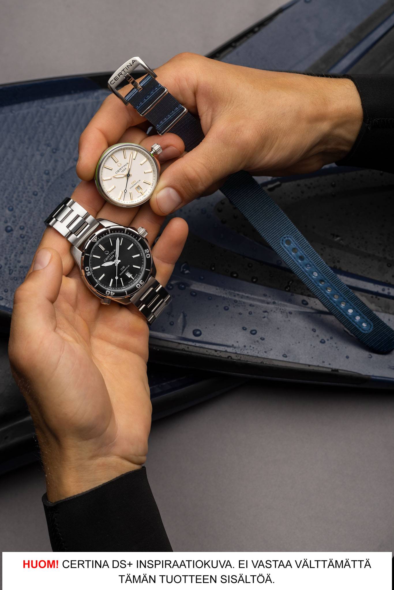 Certina DS+ sininen tekstiiliranneke nato Default Title