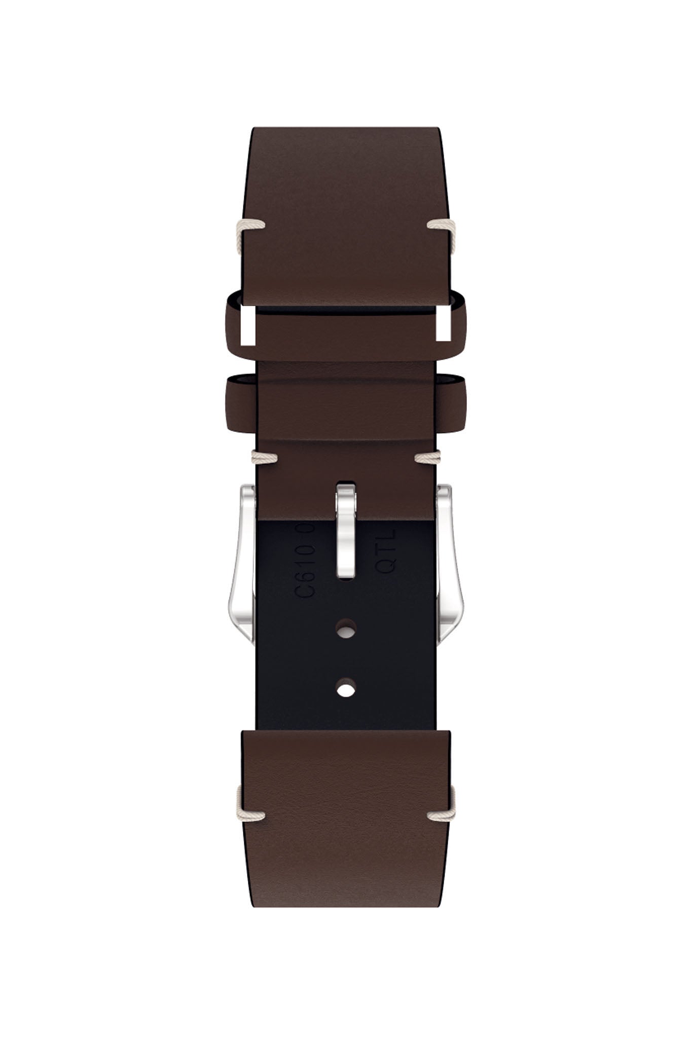 Certina DS+ tummanruskea heritage nahkaranneke Default Title
