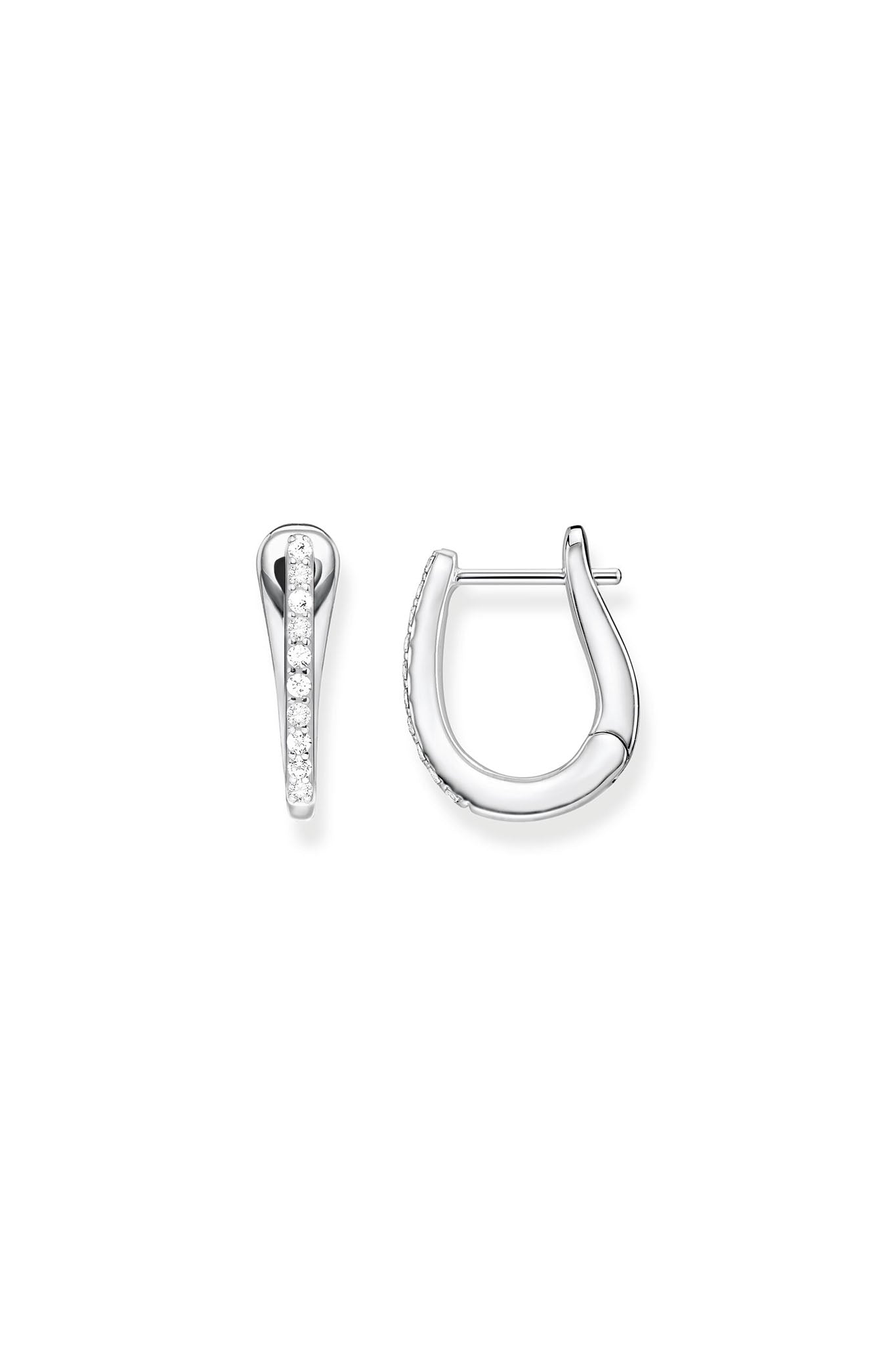 Thomas Sabo Hoop Classic Zirconia hopeiset korvakorut