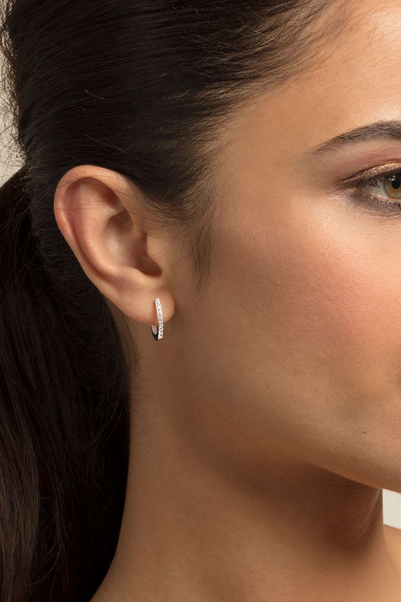 Thomas Sabo Hoop Classic Zirconia hopeiset korvakorut