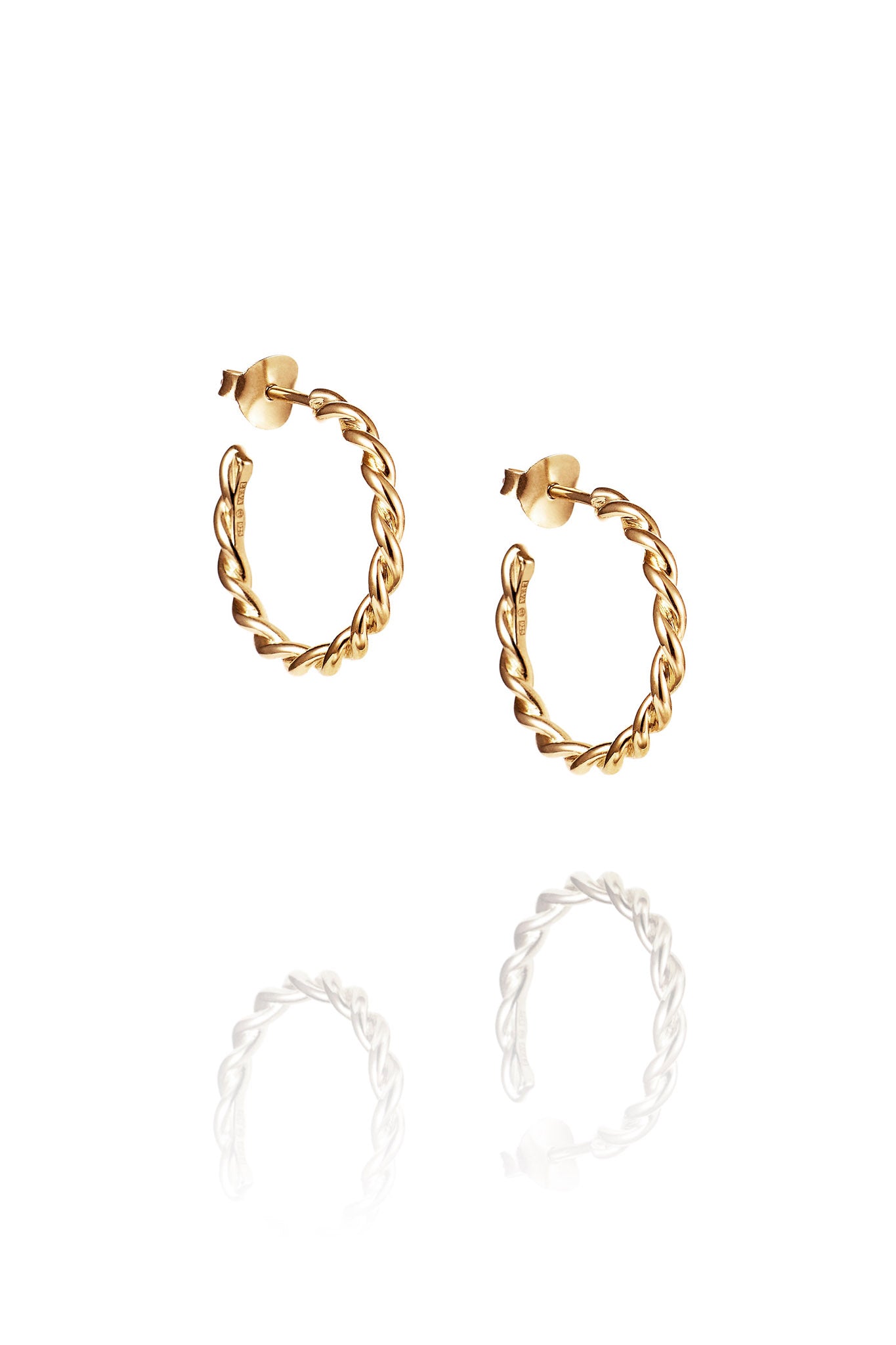 Efva Attling Little Wrapped Hoops kultaiset korvakorut