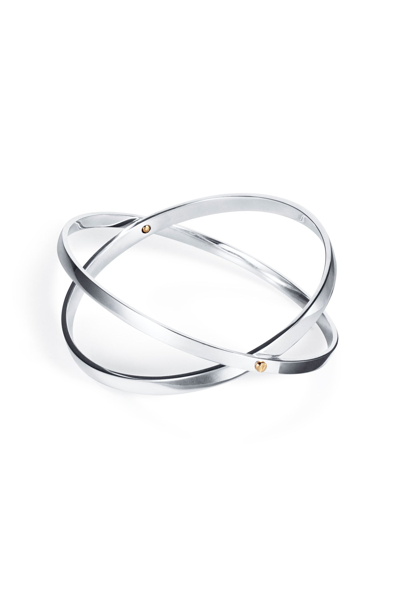 Efva Attling Two Of Us Cuff hopeinen rannekoru