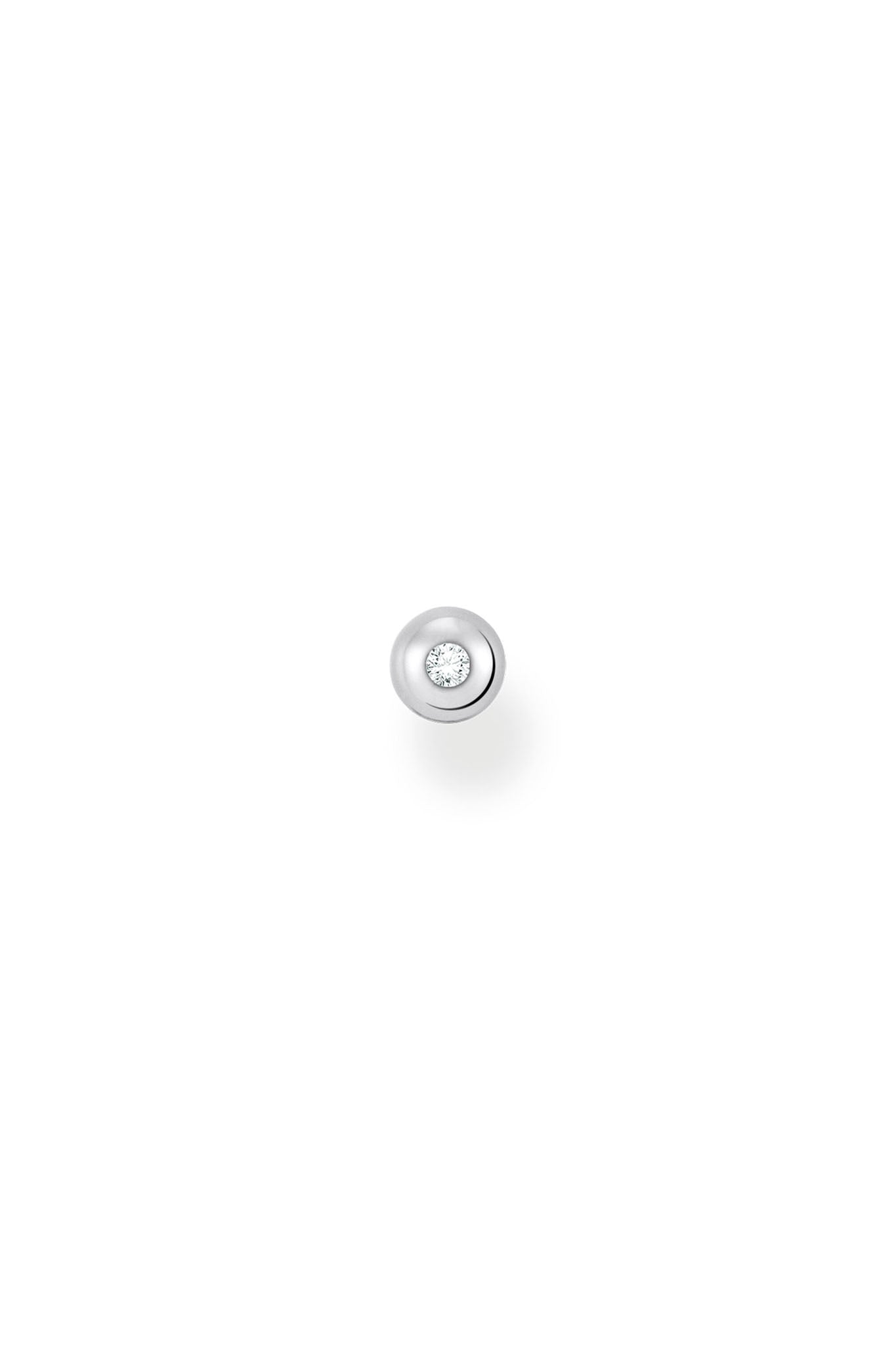 Thomas Sabo Zirkonia hopeinen nappikorvakoru (1kpl) Default Title