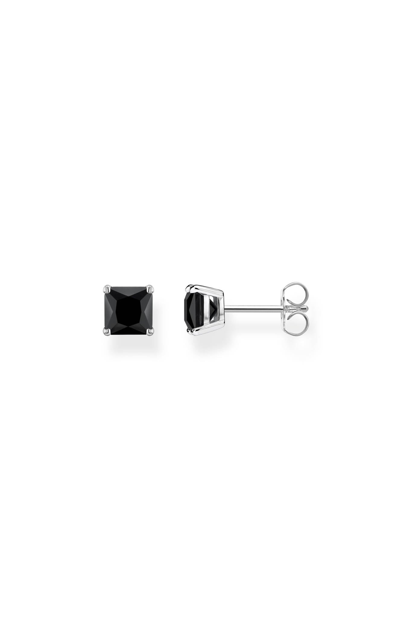 Thomas Sabo Black stone hopeiset korvakorut Default Title