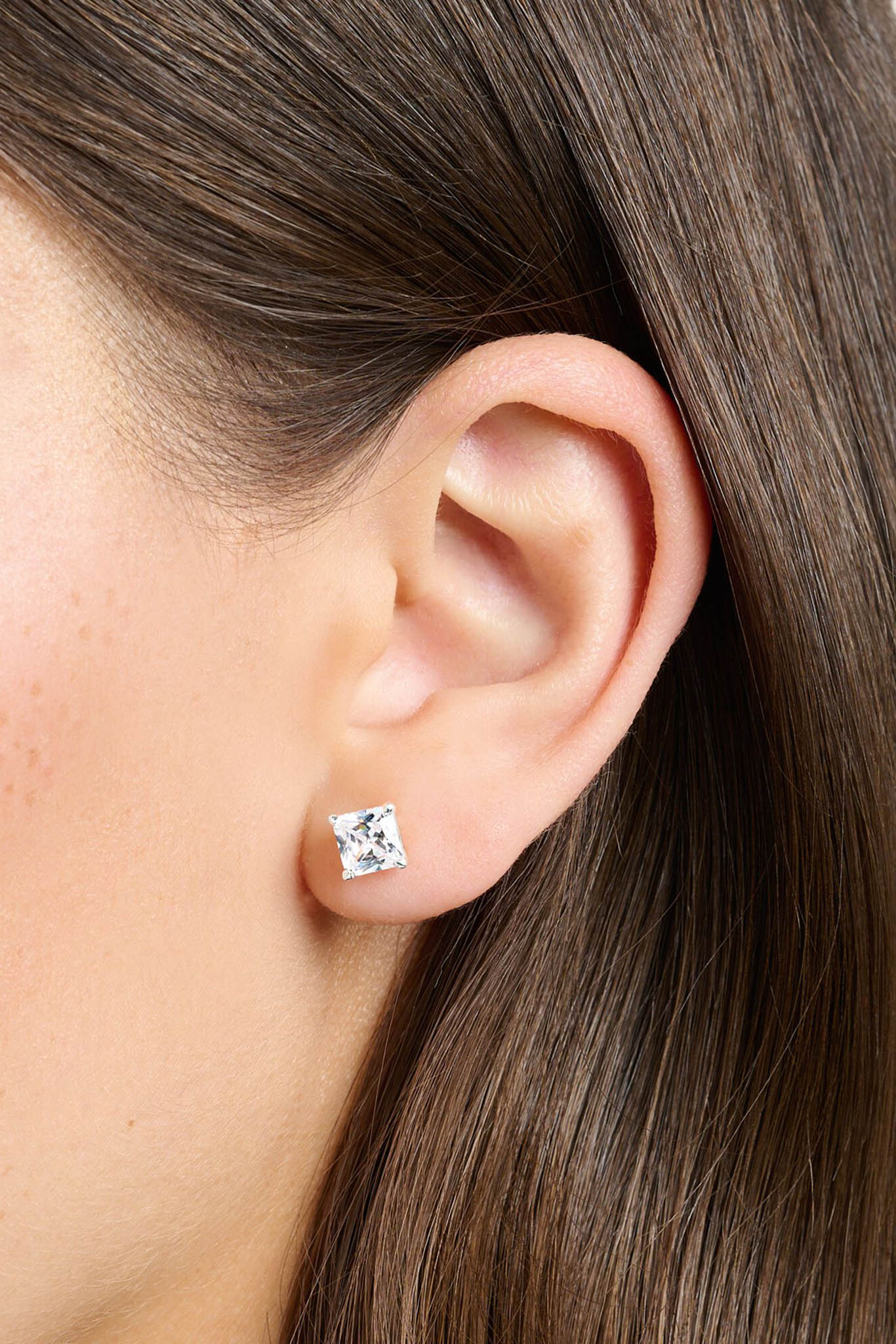 Thomas Sabo White stone hopeiset korvakorut Default Title