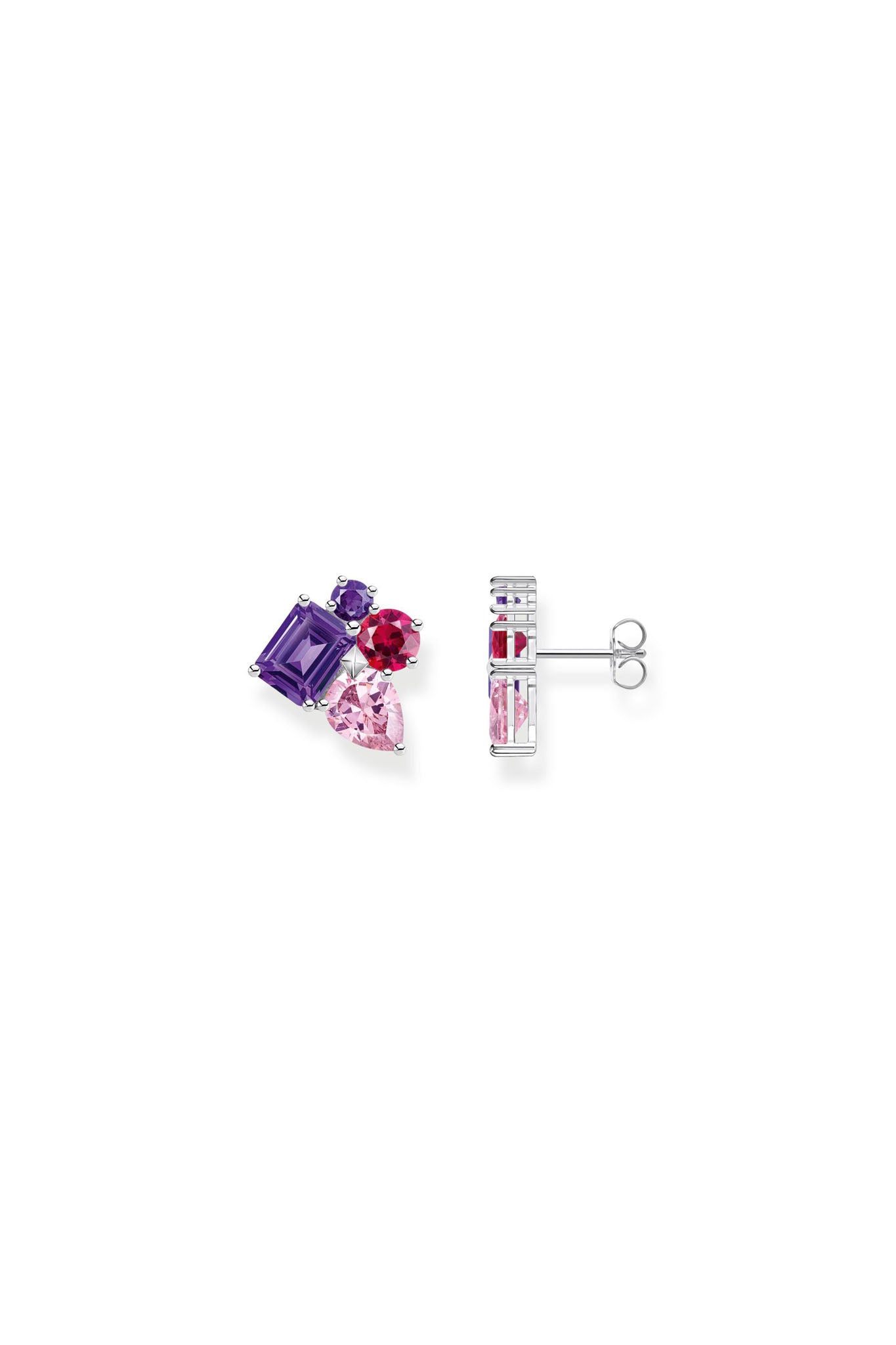 Thomas Sabo Violet zirconia hopeiset korvakorut