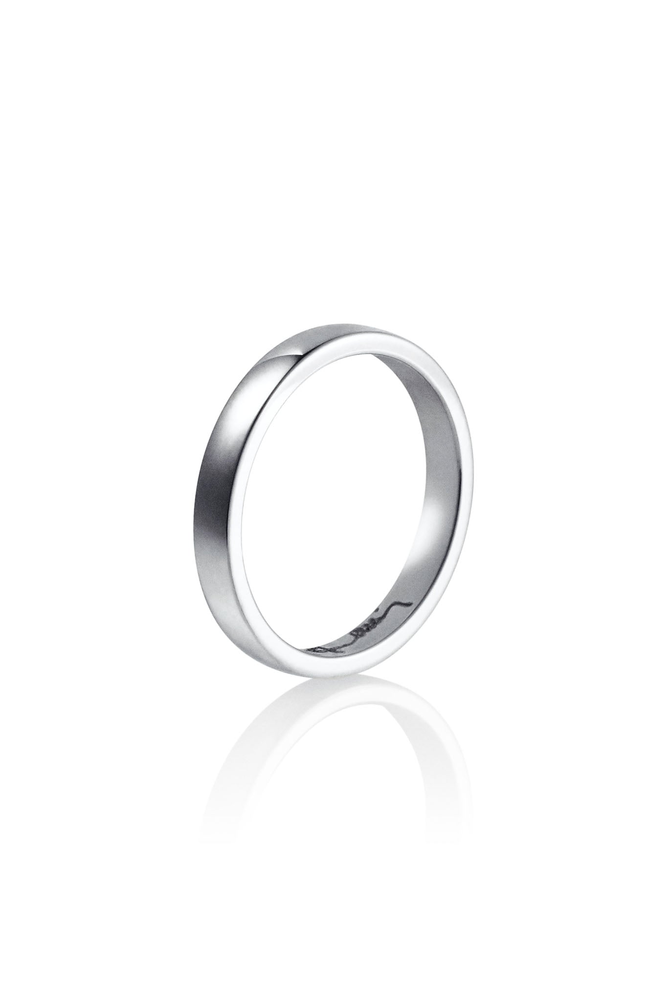 Efva Attling Half Round Thin Ring hopeinen sormus
