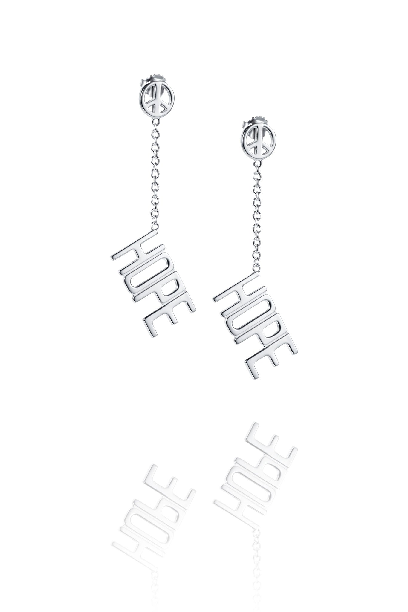 Efva Attling Hope For Peace Earrings hopeiset korvakorut