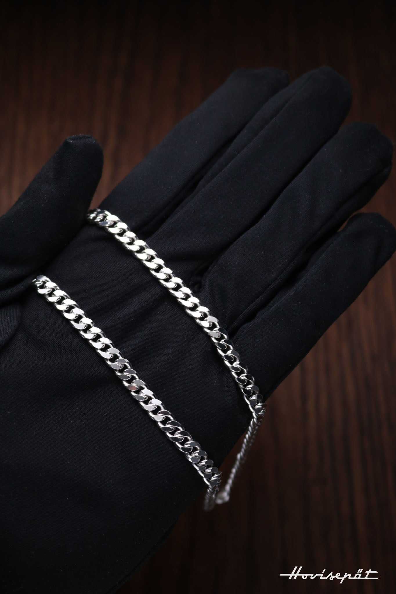 Hopeinen panssariketju kaulakoru 5,5mm 42cm