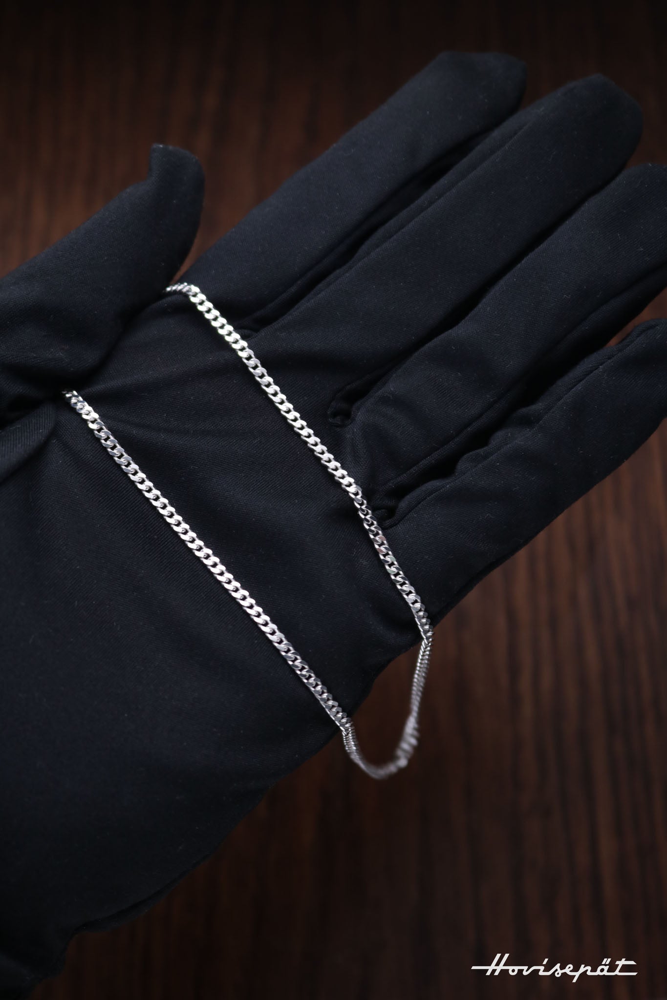 Hopeinen riipusketju panssari 36cm