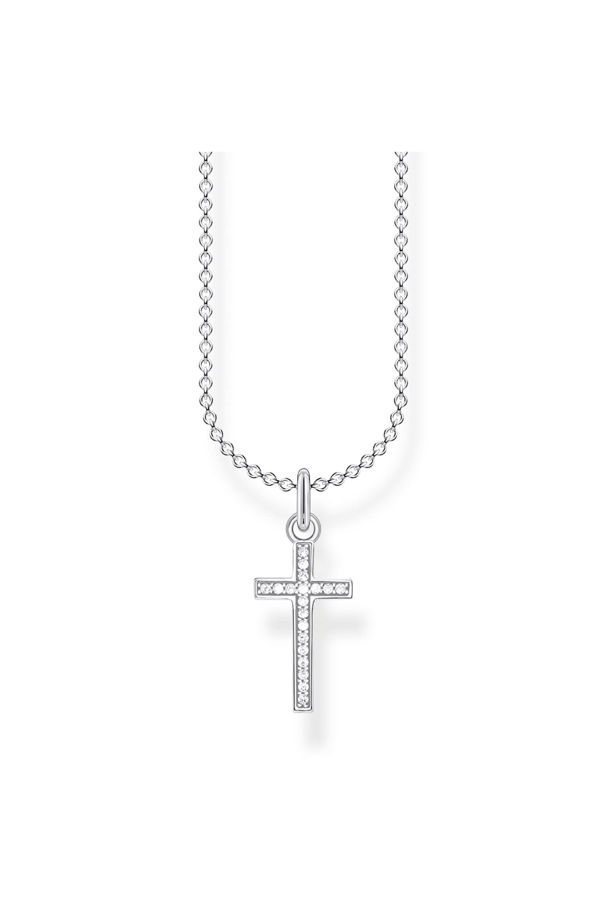 Thomas Sabo Cross Pave ristiriipus kaulakoru Säädettävä:38/45cm