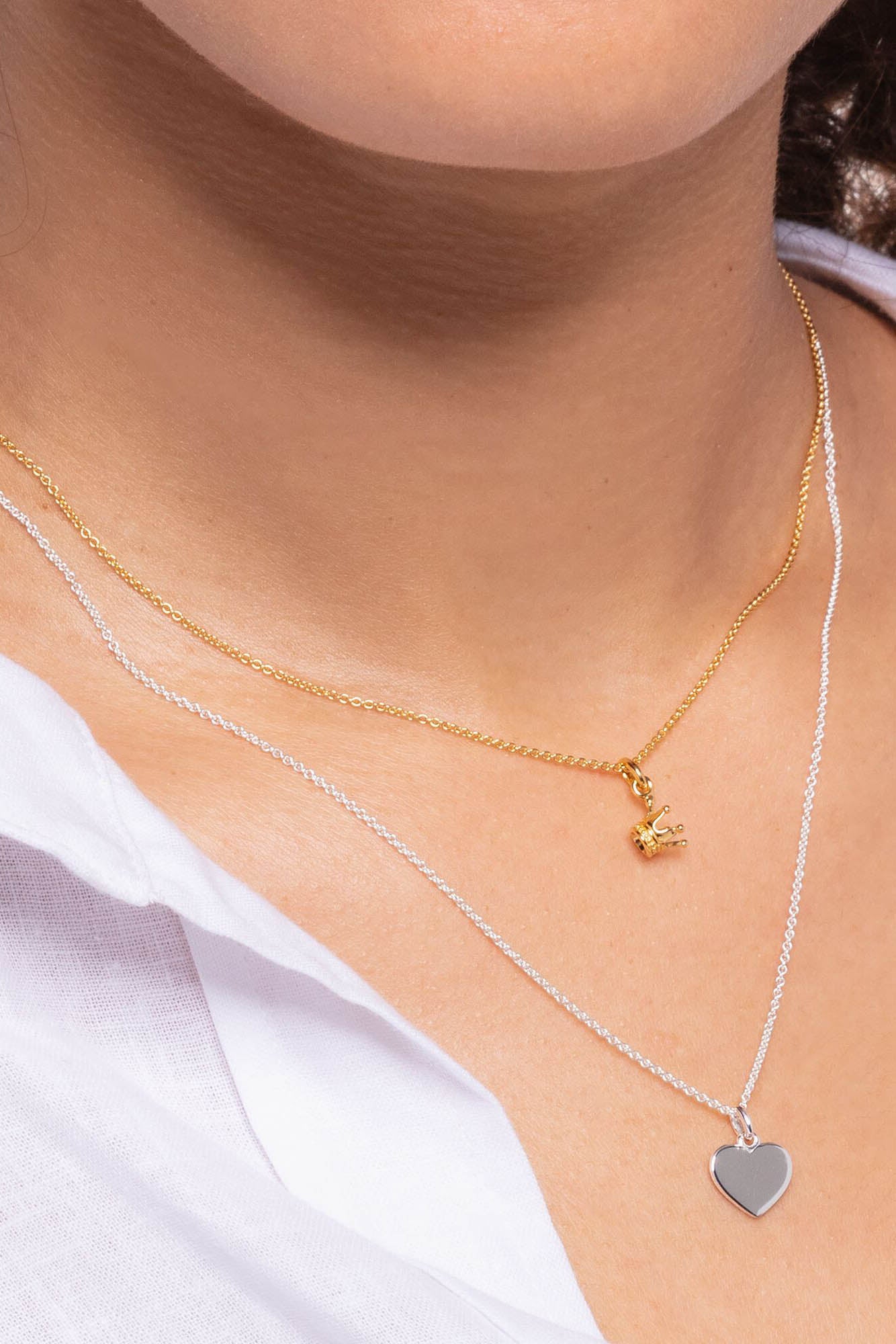 Thomas Sabo Sydän hopeinen kaulakoru 45cm