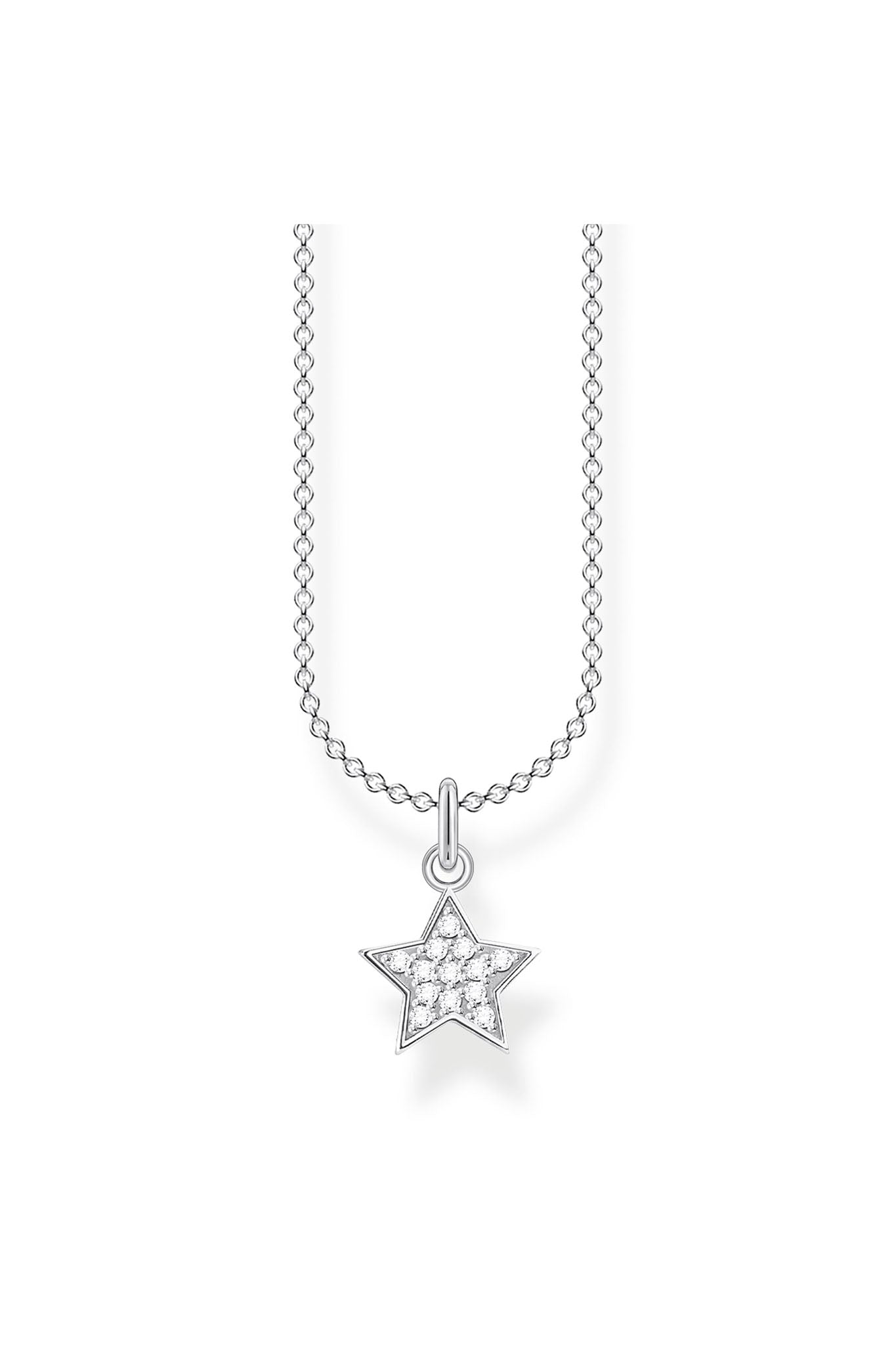 Thomas Sabo Tähti hopeinen kaulakoru Säädettävä:38/45cm
