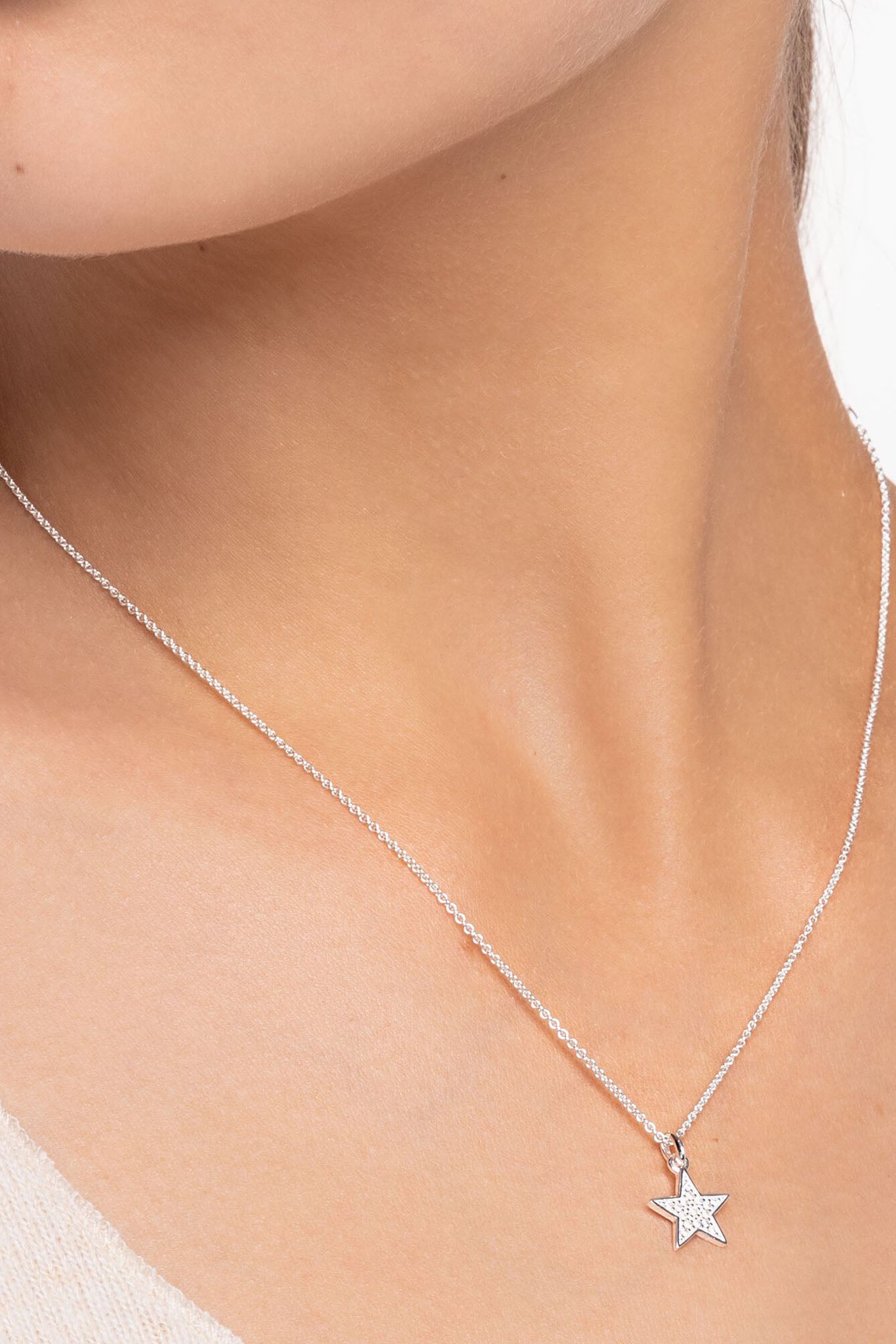 Thomas Sabo Tähti hopeinen kaulakoru Säädettävä:38/45cm