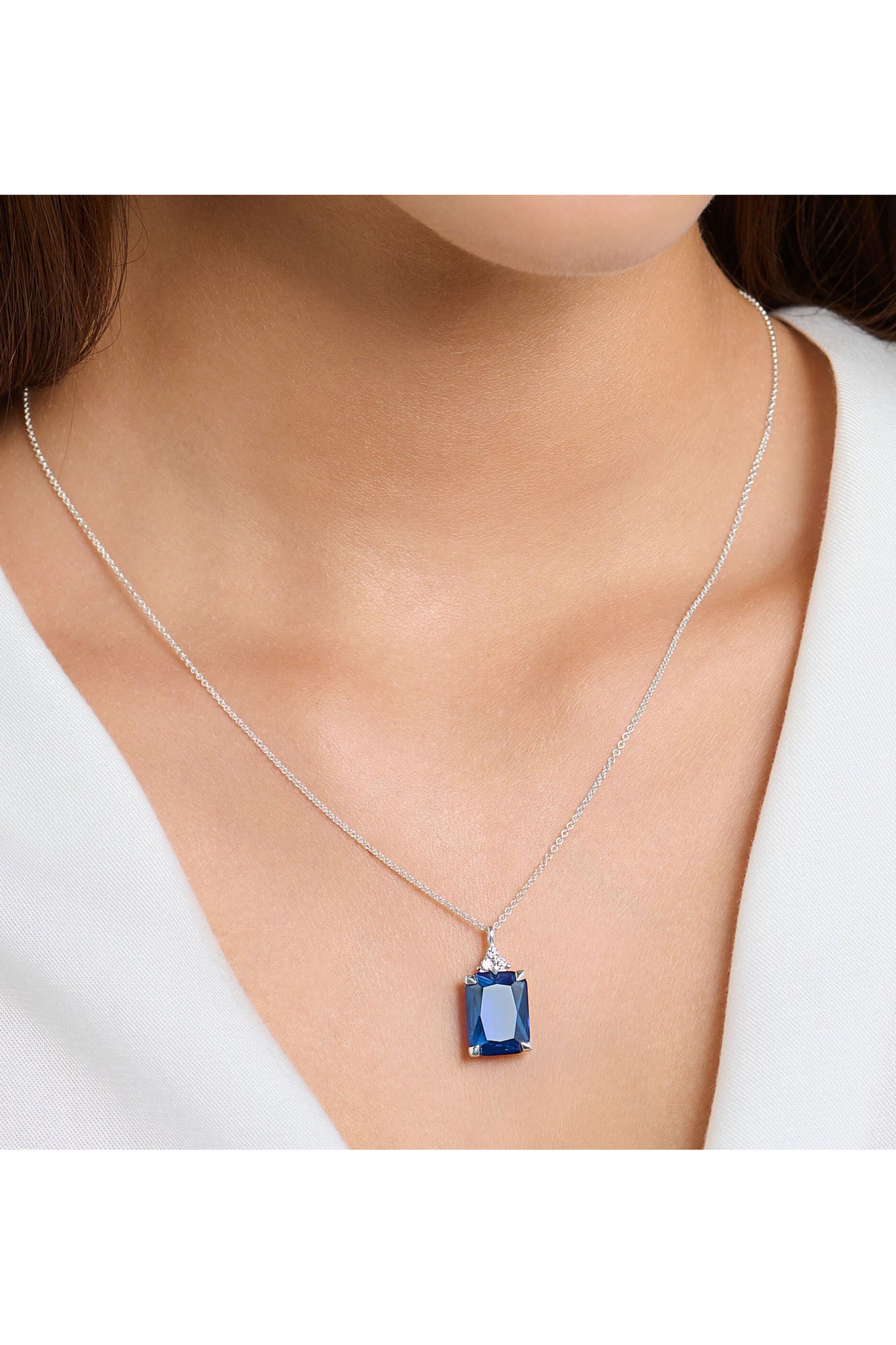 Thomas Sabo Blue Stone kaulakoru Säädettävä:40/45cm
