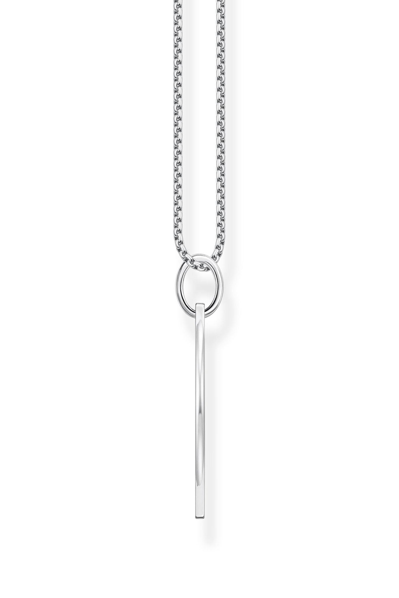Thomas Sabo Tag I Zirkonia hopeinen kaulakoru Säädettävä:40/45cm