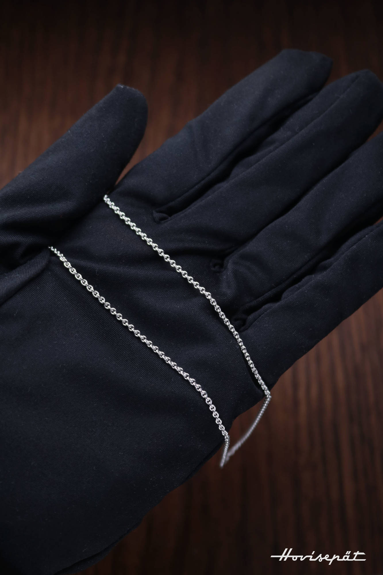 Hopeinen riipusketju ankkuri 1,45mm