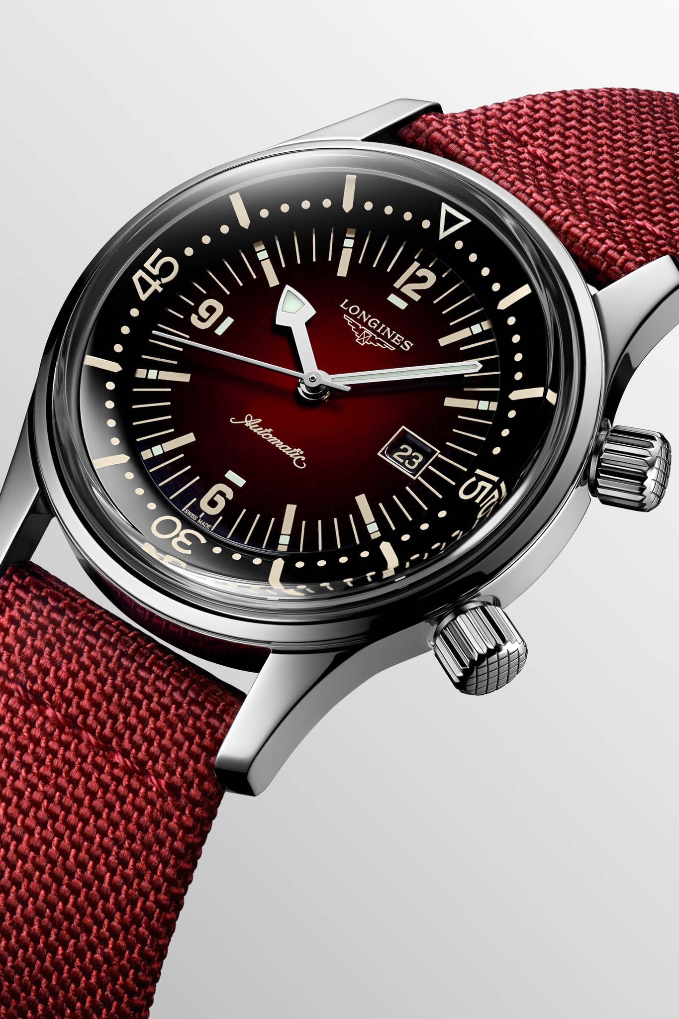 Longines Legend Diver 36 red rannekello Default Title