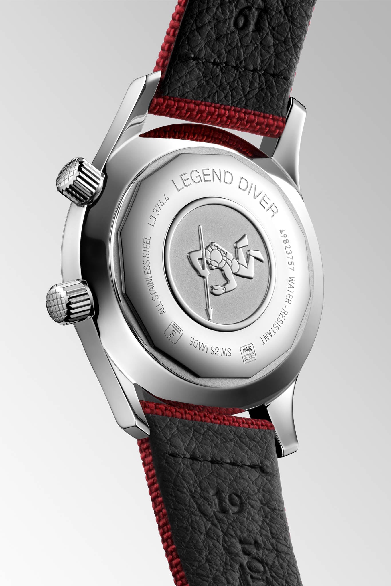 Longines Legend Diver 36 red rannekello Default Title