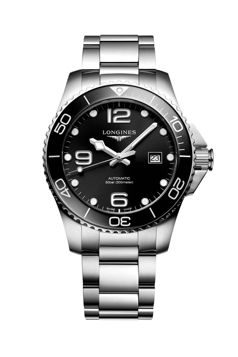 Longines Hydroconquest 43 Ceramic miesten rannekello L3.782.4.56.6 tuotekuva