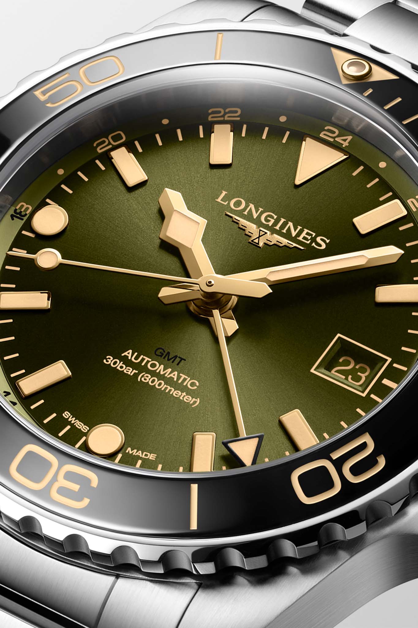 Longines Hydroconquest GMT rannekello
