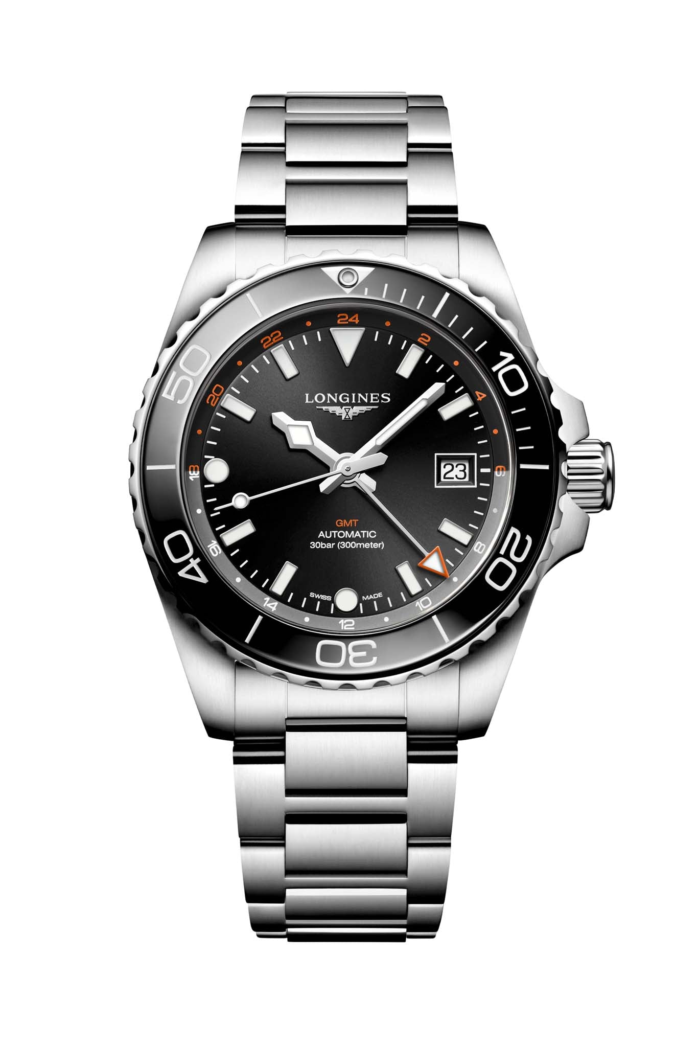 Longines Hydroconquest GMT rannekello