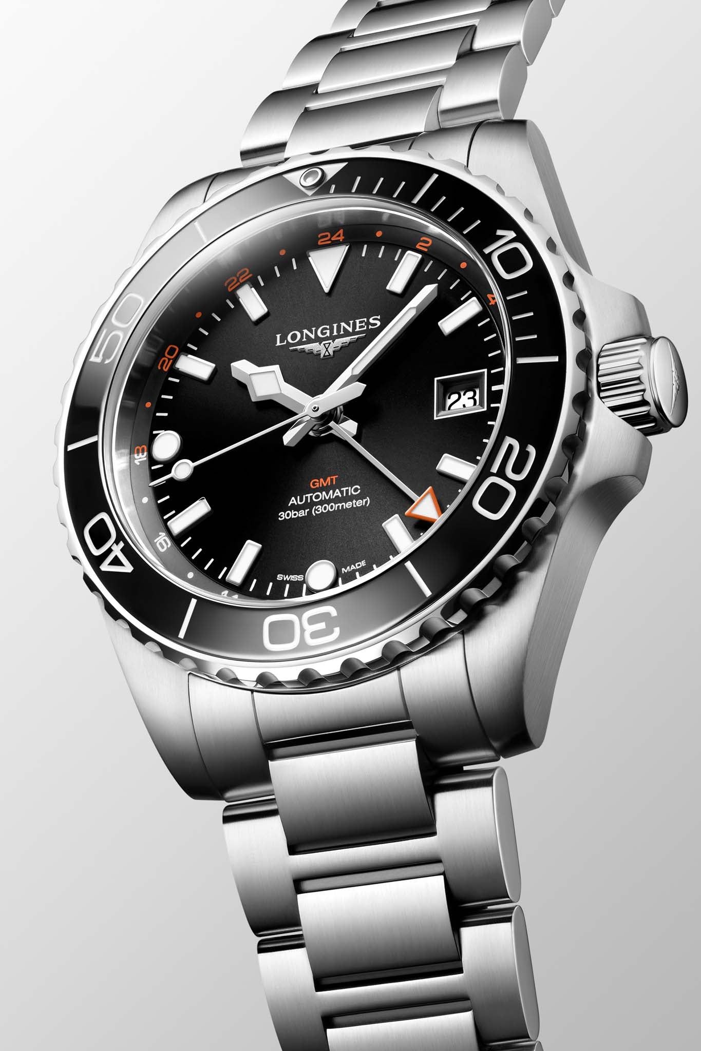 Longines Hydroconquest GMT rannekello