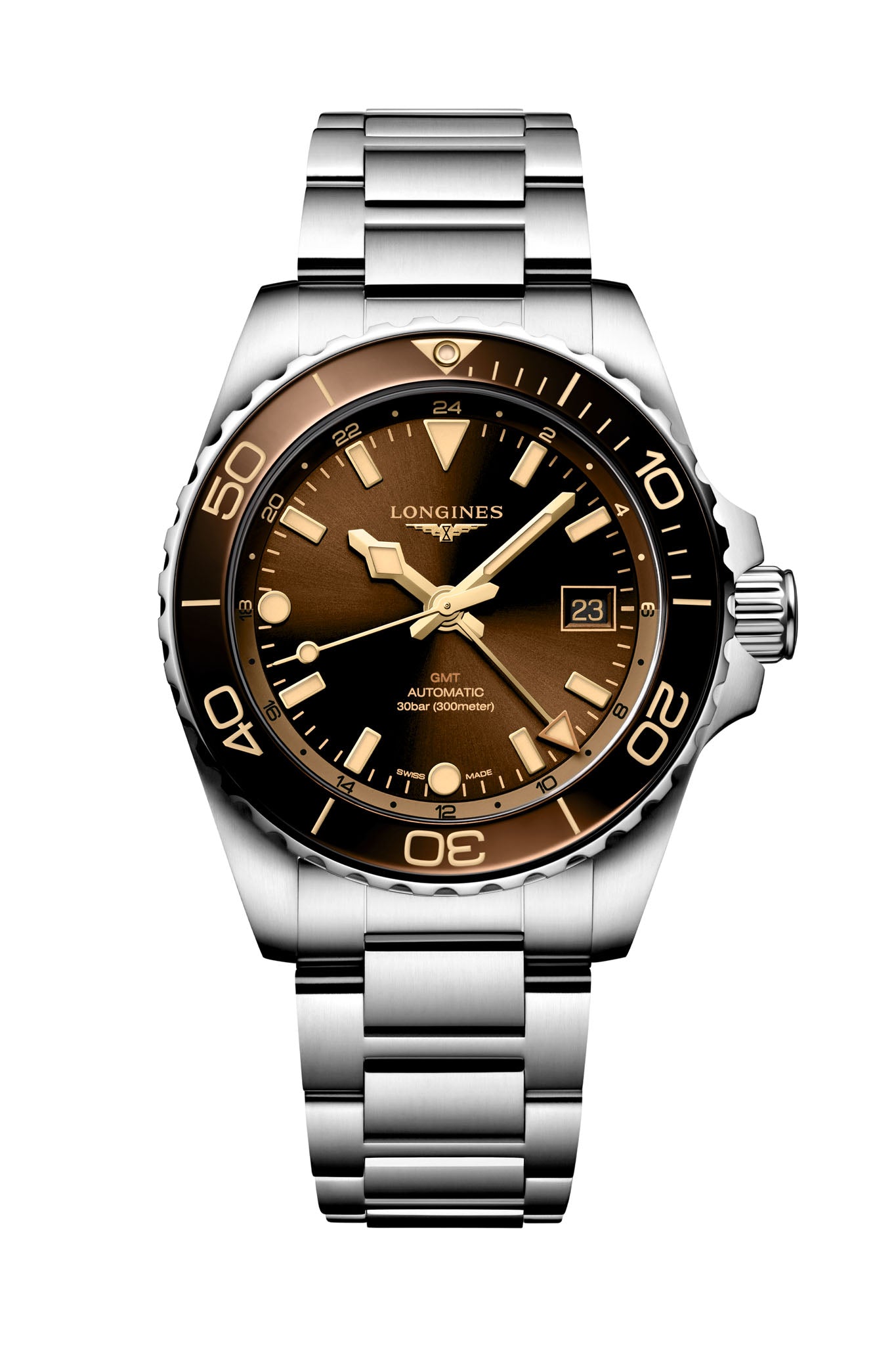 Longines Hydroconquest GMT rannekello