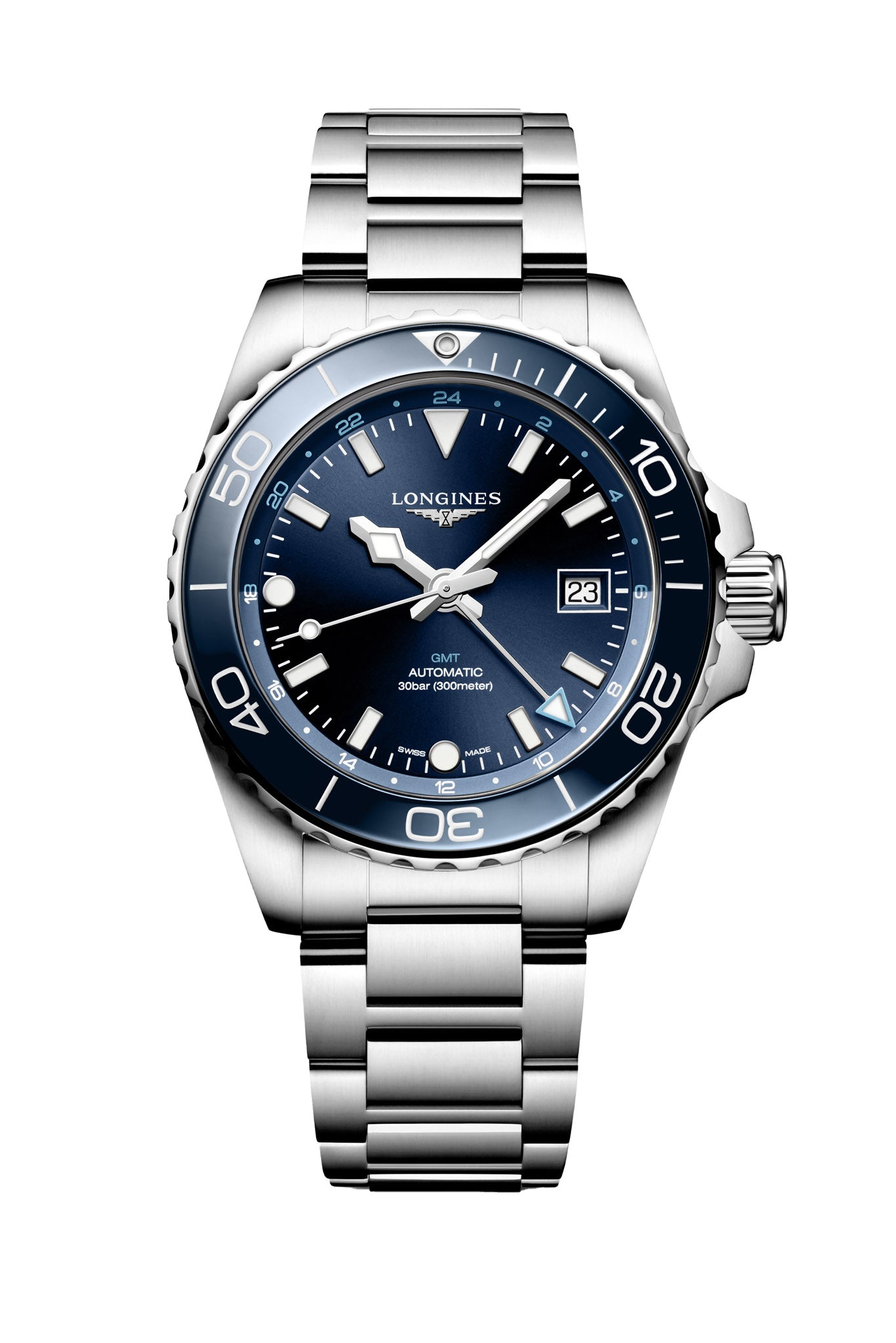 Longines Hydroconquest GMT rannekello