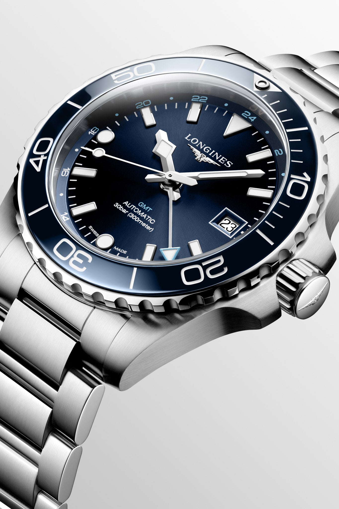 Longines Hydroconquest GMT rannekello