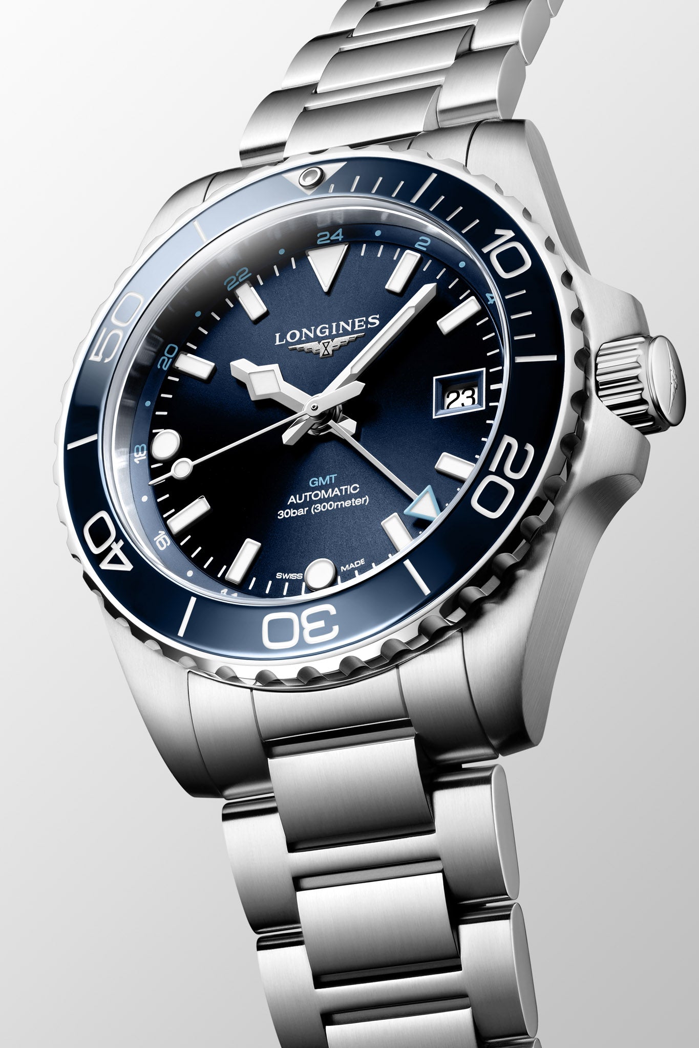 Longines Hydroconquest GMT rannekello