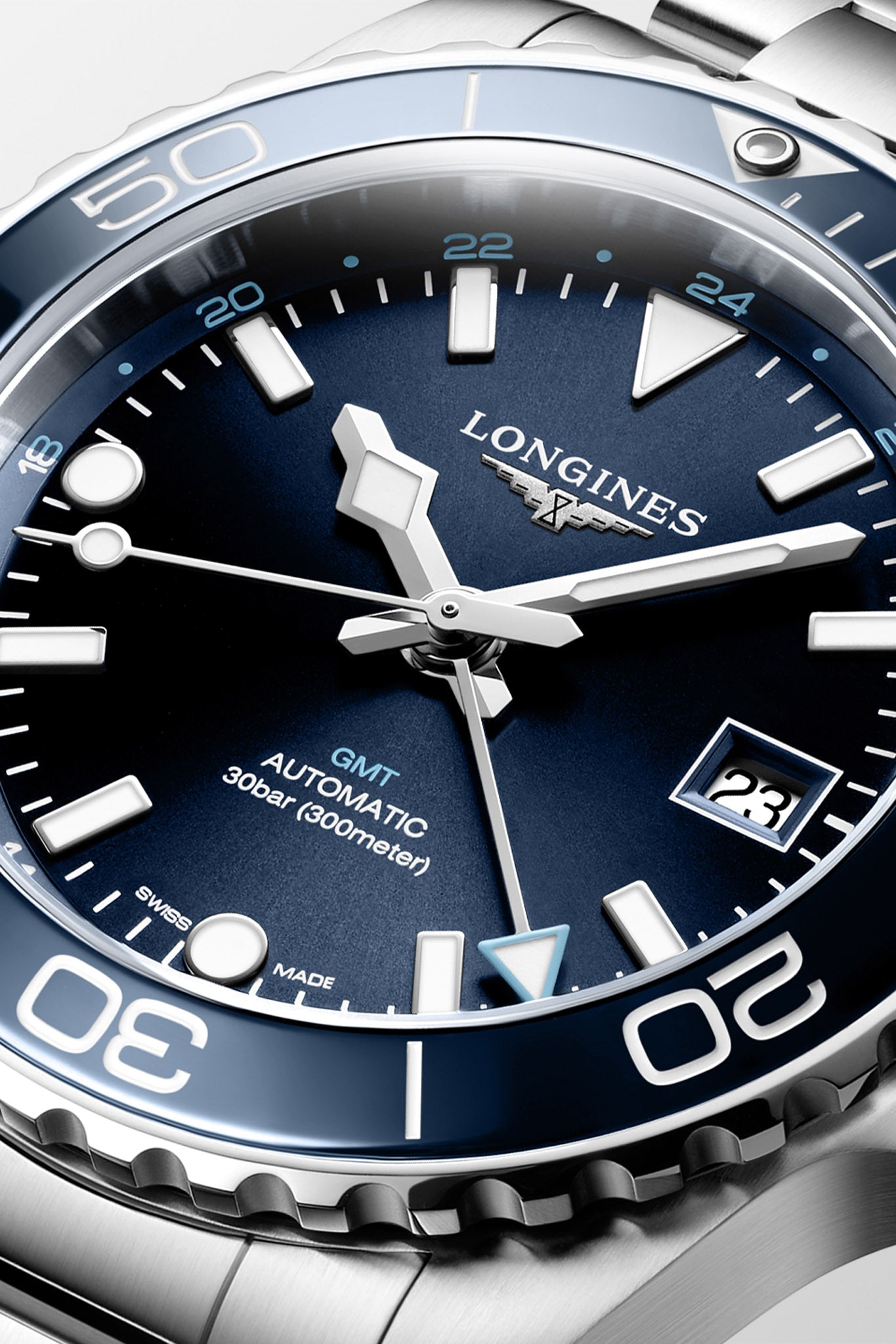 Longines Hydroconquest GMT rannekello