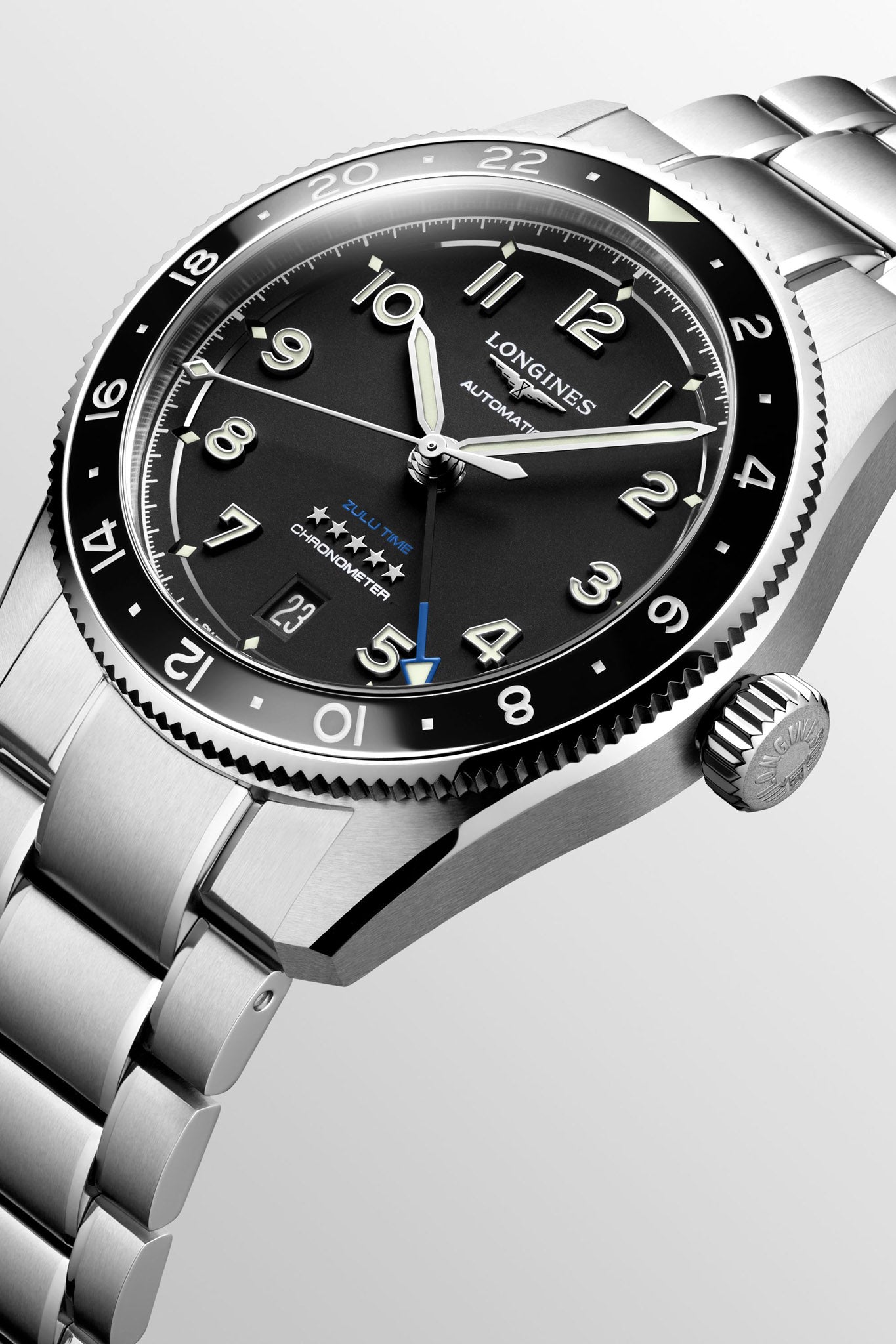 Longines Spirit 39 Zulu Time rannekello