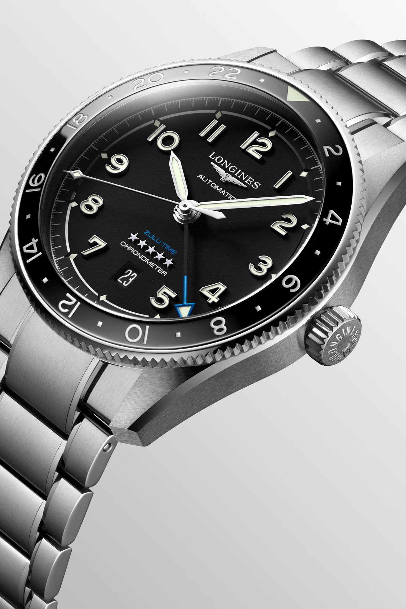 Longines Spirit Zulu Time miesten rannekello Default Title