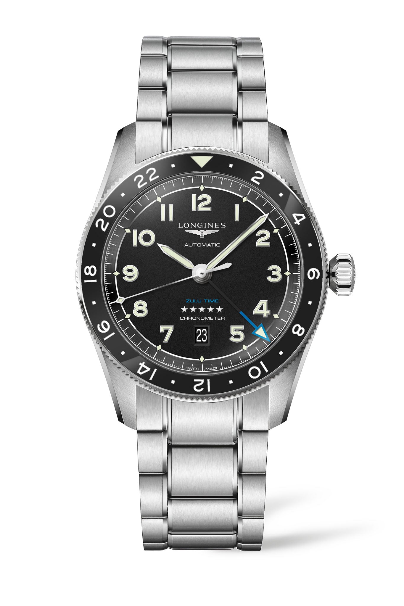 Longines Spirit Zulu Time miesten rannekello Default Title