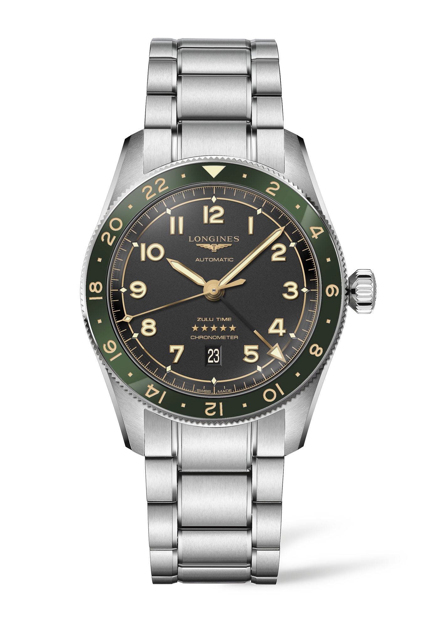 Longines Spirit Zulu Time miesten rannekello Default Title