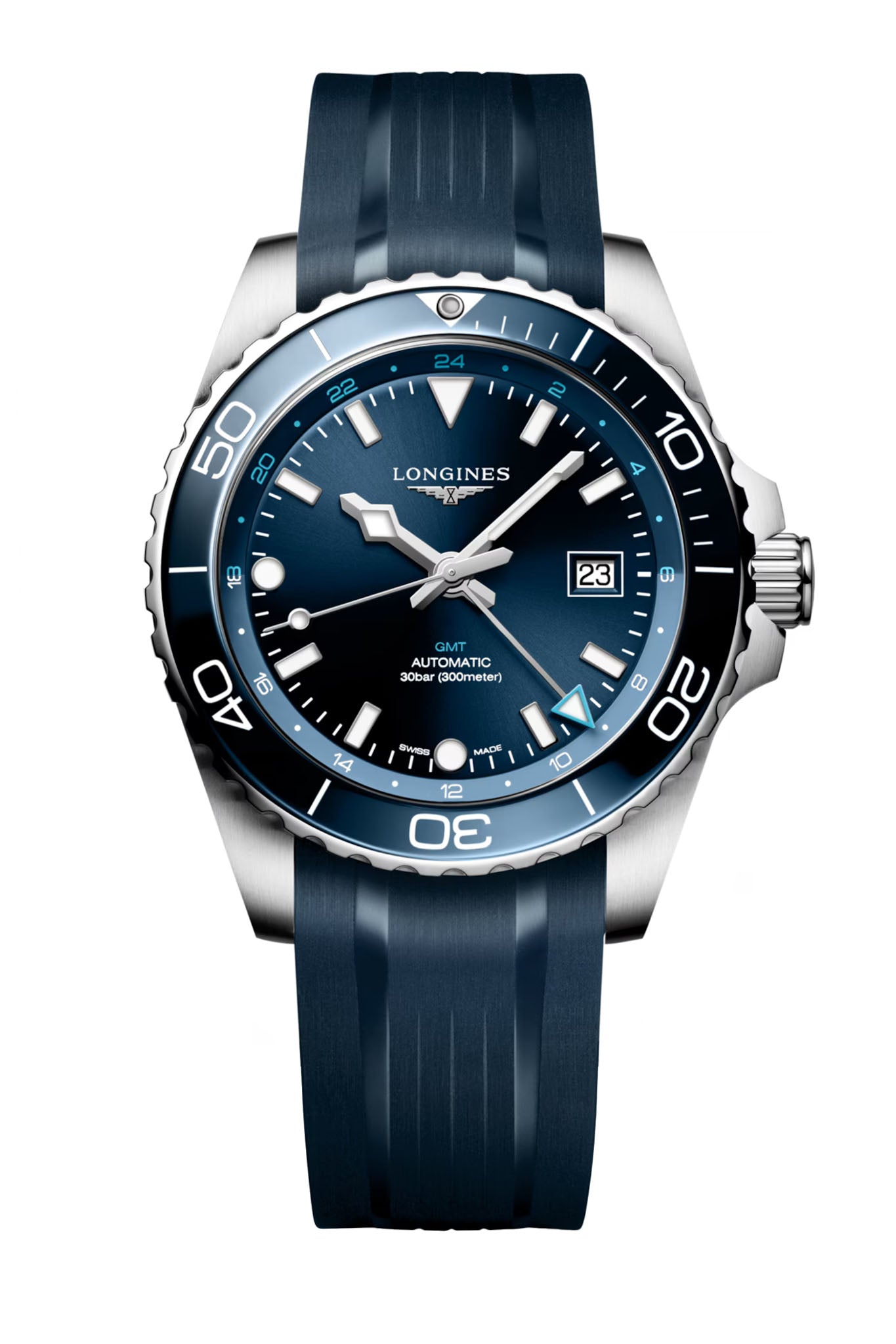 Longines Hydroconquest GMT 43 rannekello