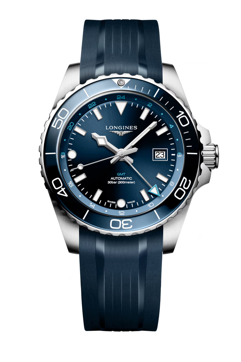Longines Hydroconquest GMT 43 rannekello L3.890.4.96.9 tuotekuva
