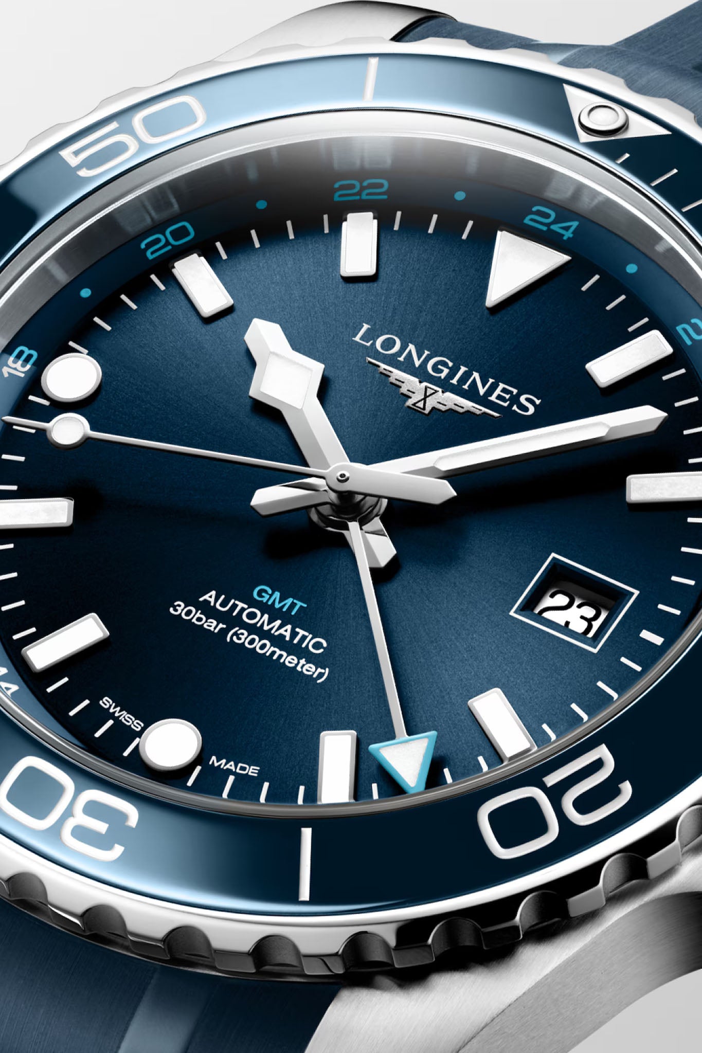 Longines Hydroconquest GMT 43 rannekello