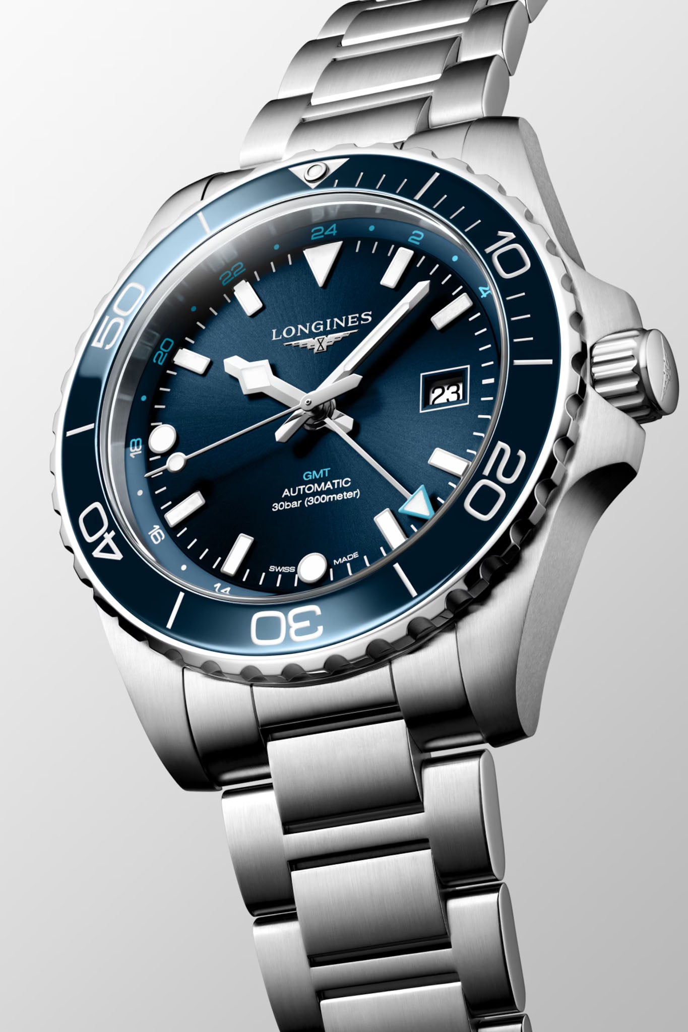 Longines Hydroconquest GMT 43 rannekello